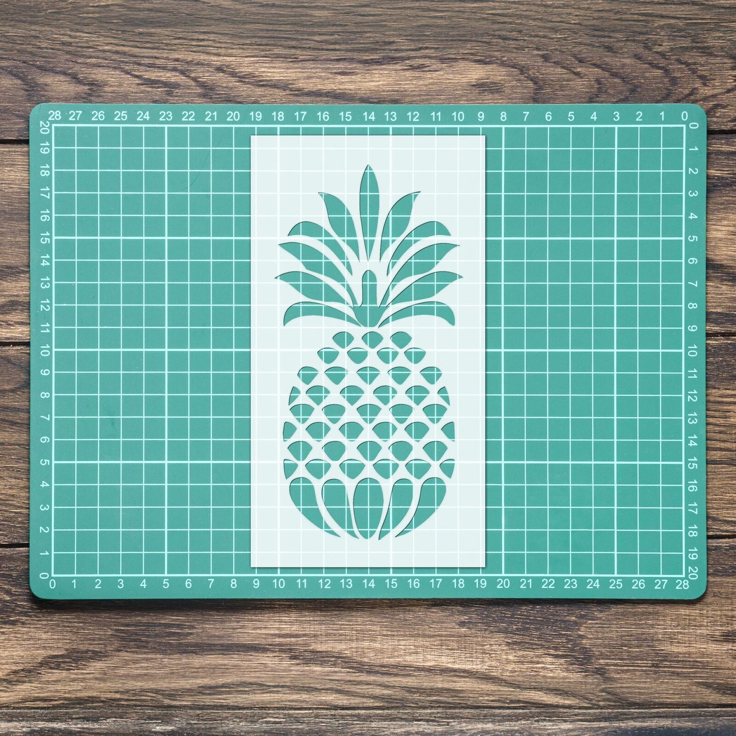 STENCIL PINEAPPLE TROPICAL FRUIT MYLAR PAINTING WALL ART CRAFTS AIRBRUSH