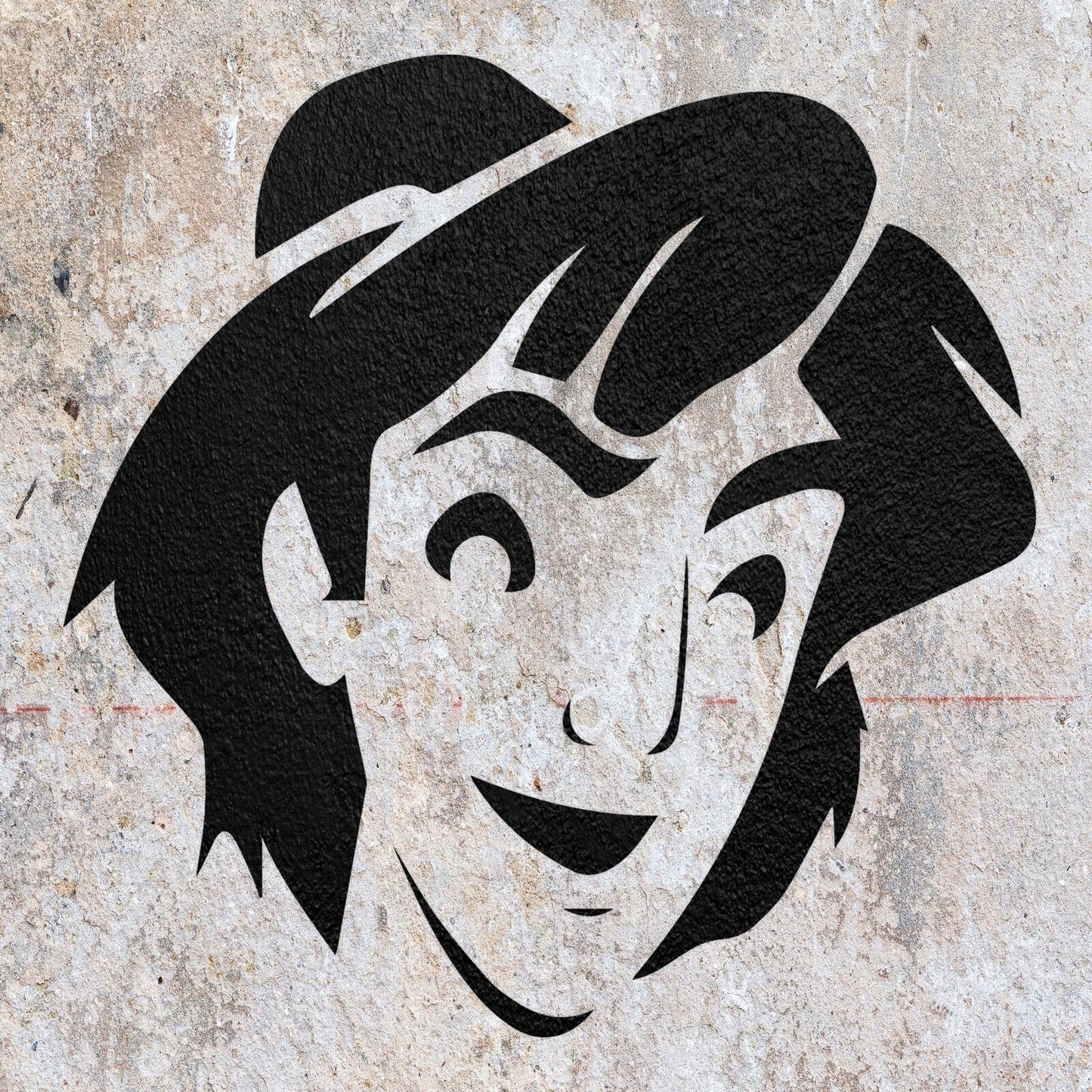 STENCIL ALADDIN CHARACTER FACE GENIE MYLAR  PAINTING WALL ART CRAFTS   AIRBRUSH