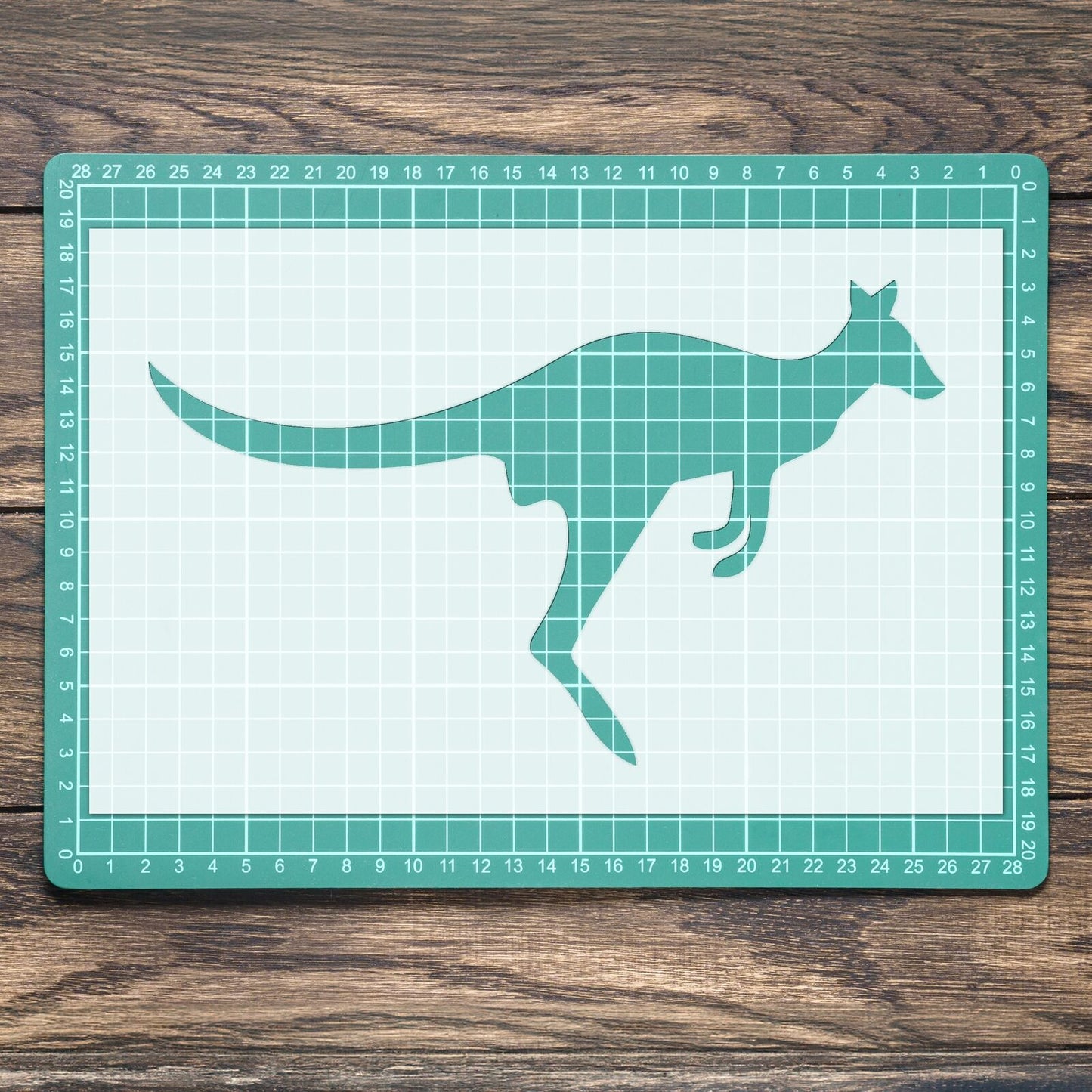 STENCIL KANGAROO AUSTRALIAN ANIMAL MYLAR  PAINTING WALL ART CRAFTS  4  AIRBRUSH