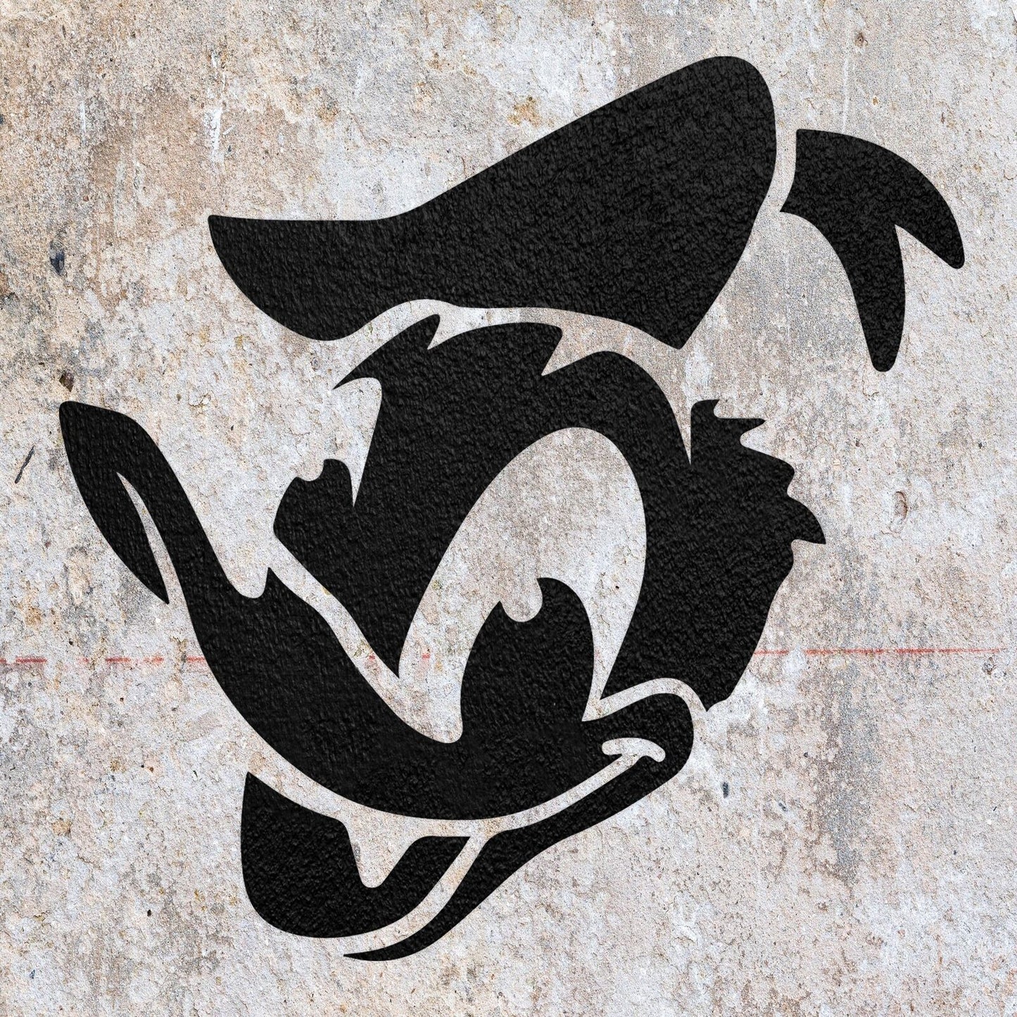 STENCIL DAFFY DUCK LOONEY TUNES MYLAR  PAINTING WALL ART CRAFTS   AIRBRUSH