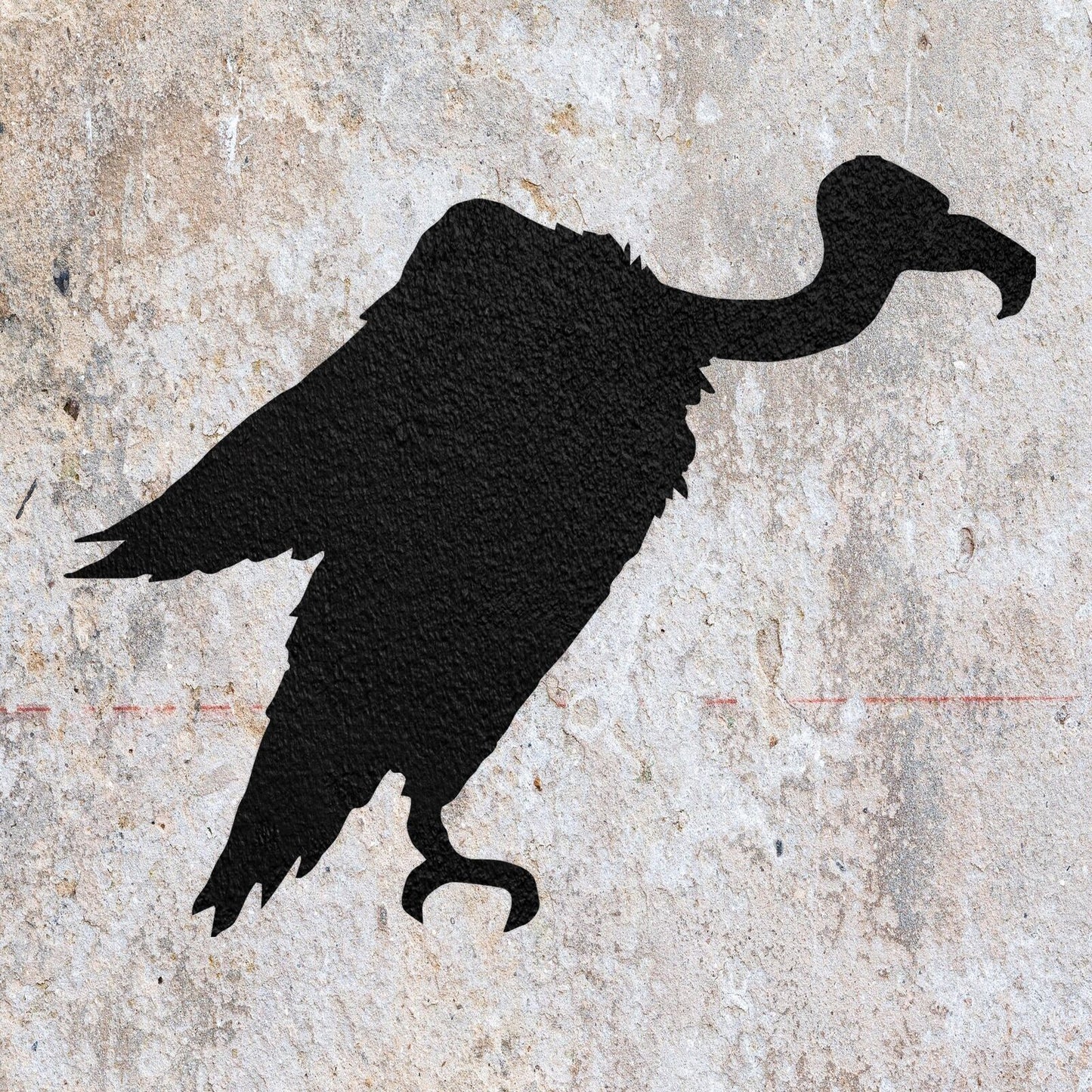 STENCIL VULTURE ANIMAL SHAPE  PAINTING WALL  MYLAR ART CRAFTS  AIRBRUSH