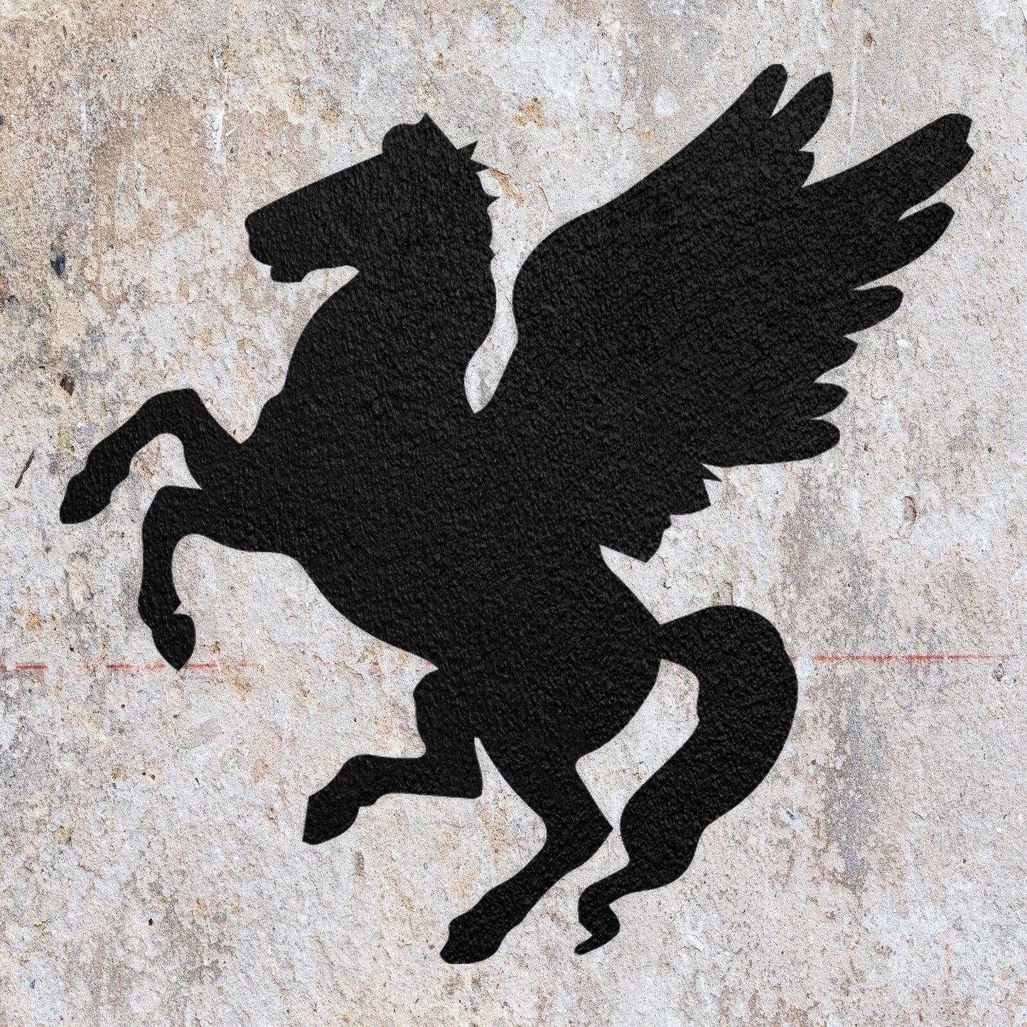 STENCIL PEGASUS HORSE MYTHICAL CREATURE MYLAR PAINTING WALL ART CRAFT  AIRBRUSH