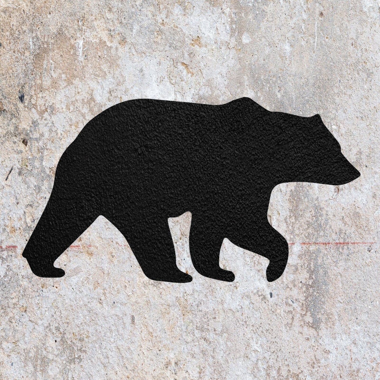 STENCIL BEAR WILD ANIMAL FOREST MAMMAL MYLAR PAINTING WALL ART CRAFT 2 AIRBRUSH