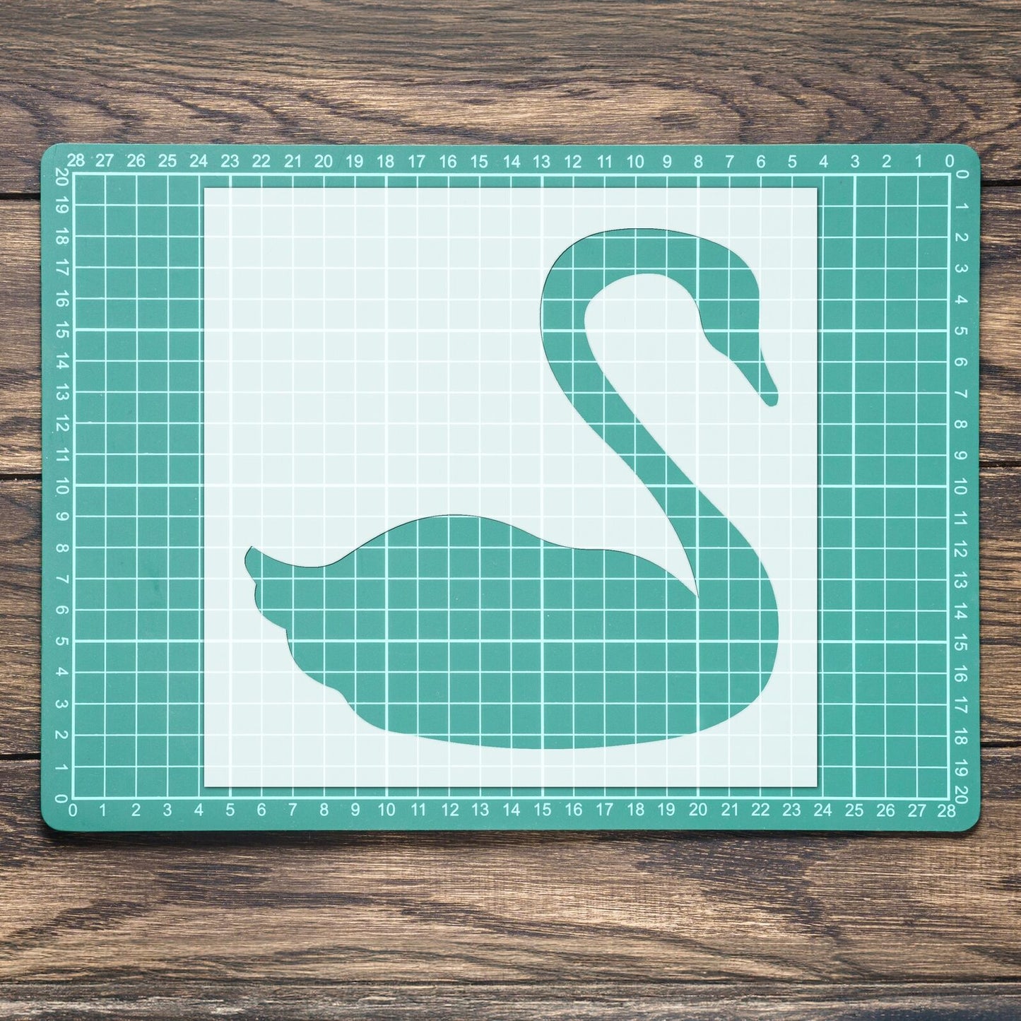 STENCIL SWAN BIRD SWIMMING ANIMAL MYLAR PAINTING WALL ART CRAFTS AIRBRUSH