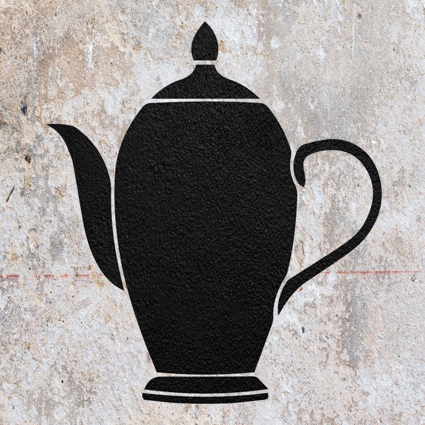 STENCIL TEA POT KITCHEN COFFEE CUP MYLAR  PAINTING WALL ART CRAFTS  4  AIRBRUSH