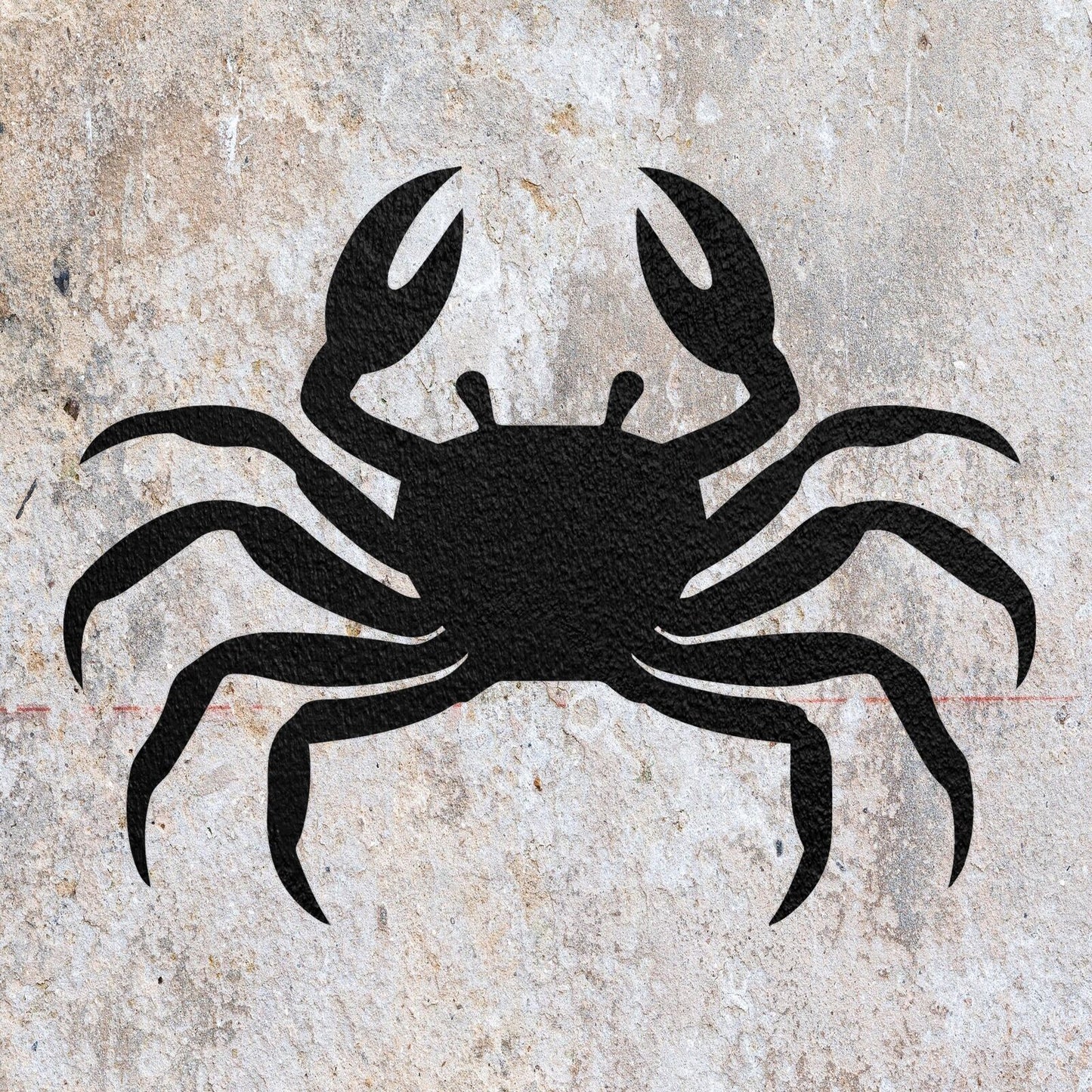 STENCIL CRAB SEA LIFE MYLAR  PAINTING WALL ART  4 CRAFTS  AIRBRUSH