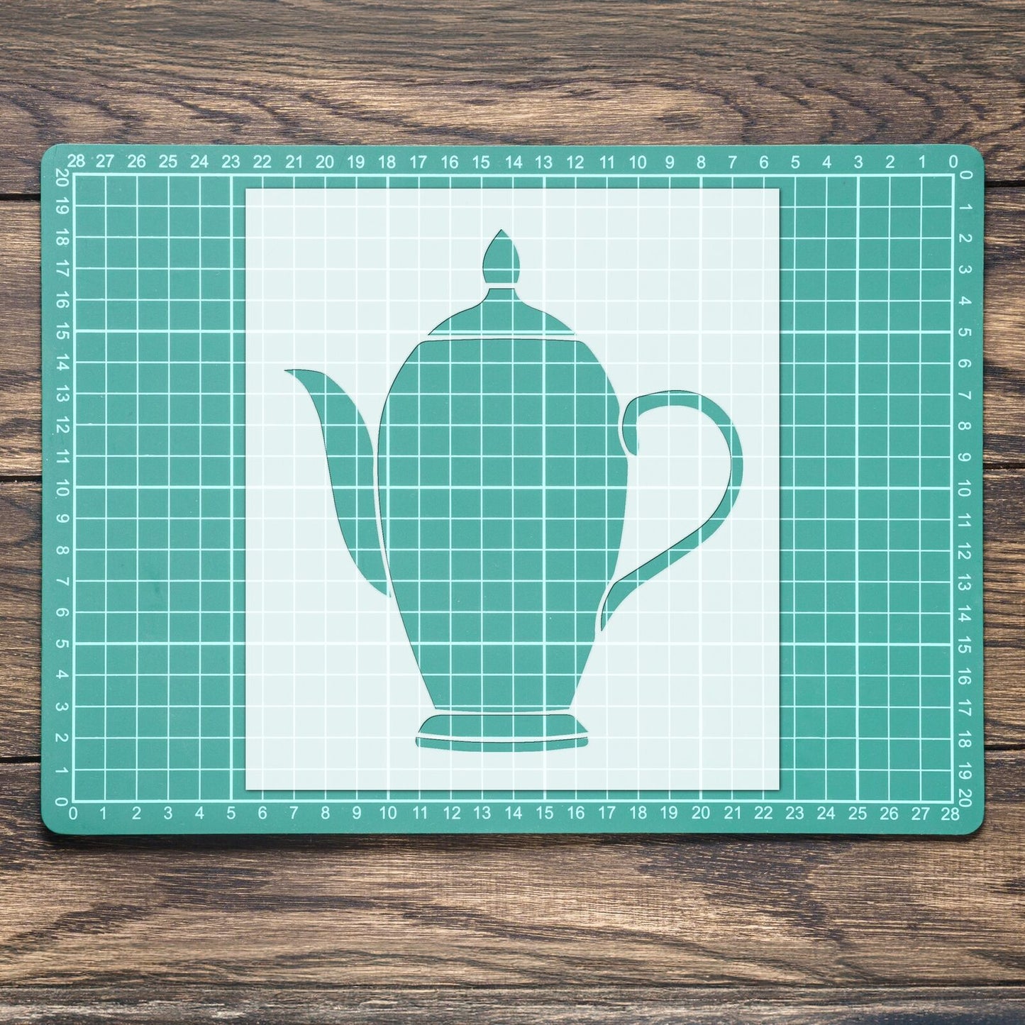 STENCIL TEA POT KITCHEN COFFEE CUP MYLAR  PAINTING WALL ART CRAFTS  4  AIRBRUSH