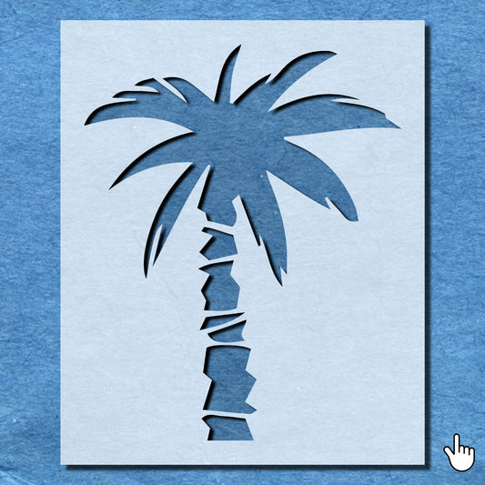 STENCIL PALM TREE EXOTIC PLANT MYLAR  PAINTING WALL ART CRAFTS  FOUR  AIRBRUSH