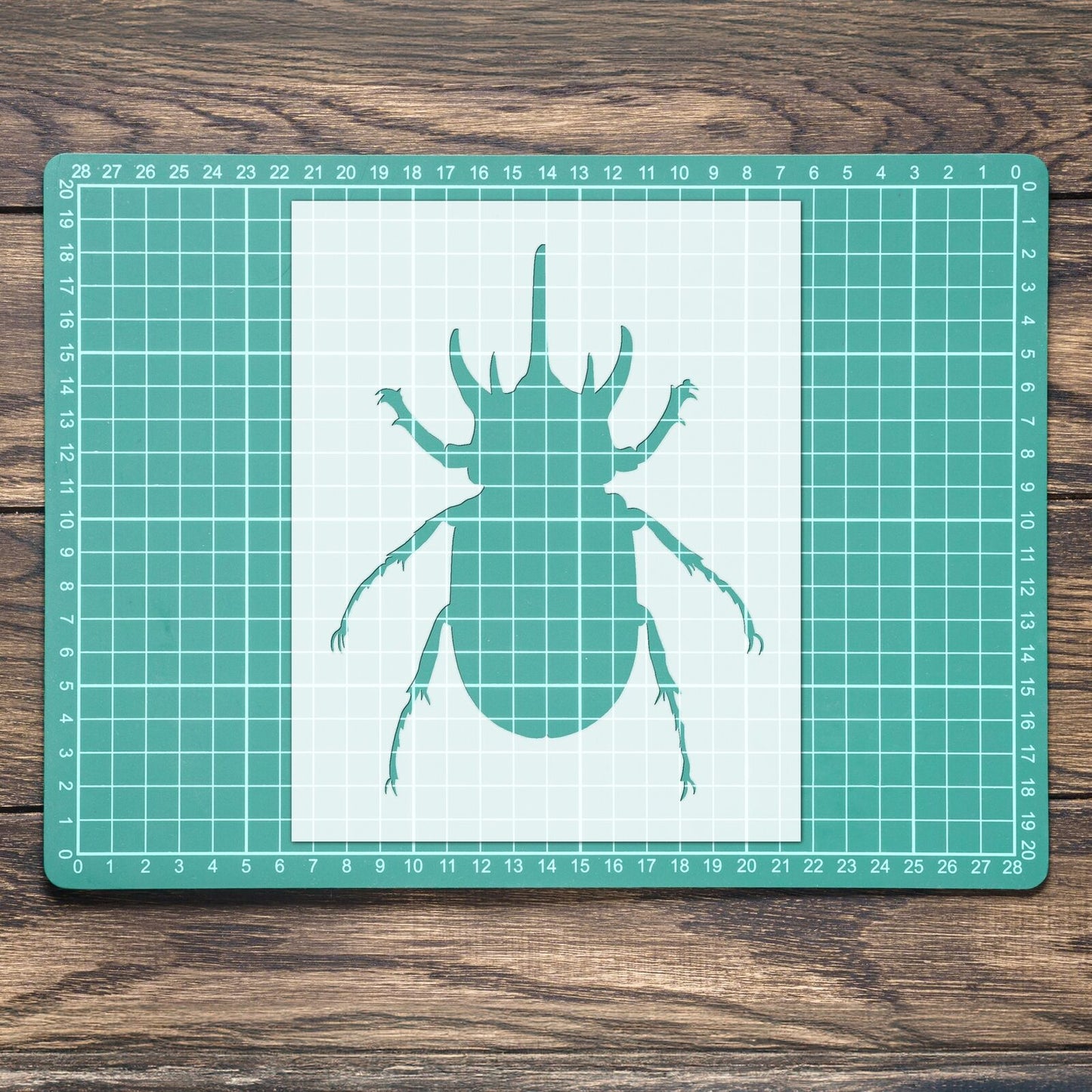 STENCIL SILHOUETTE BEETLE BUG MYLAR  PAINTING WALL ART  CRAFTS  AIRBRUSH