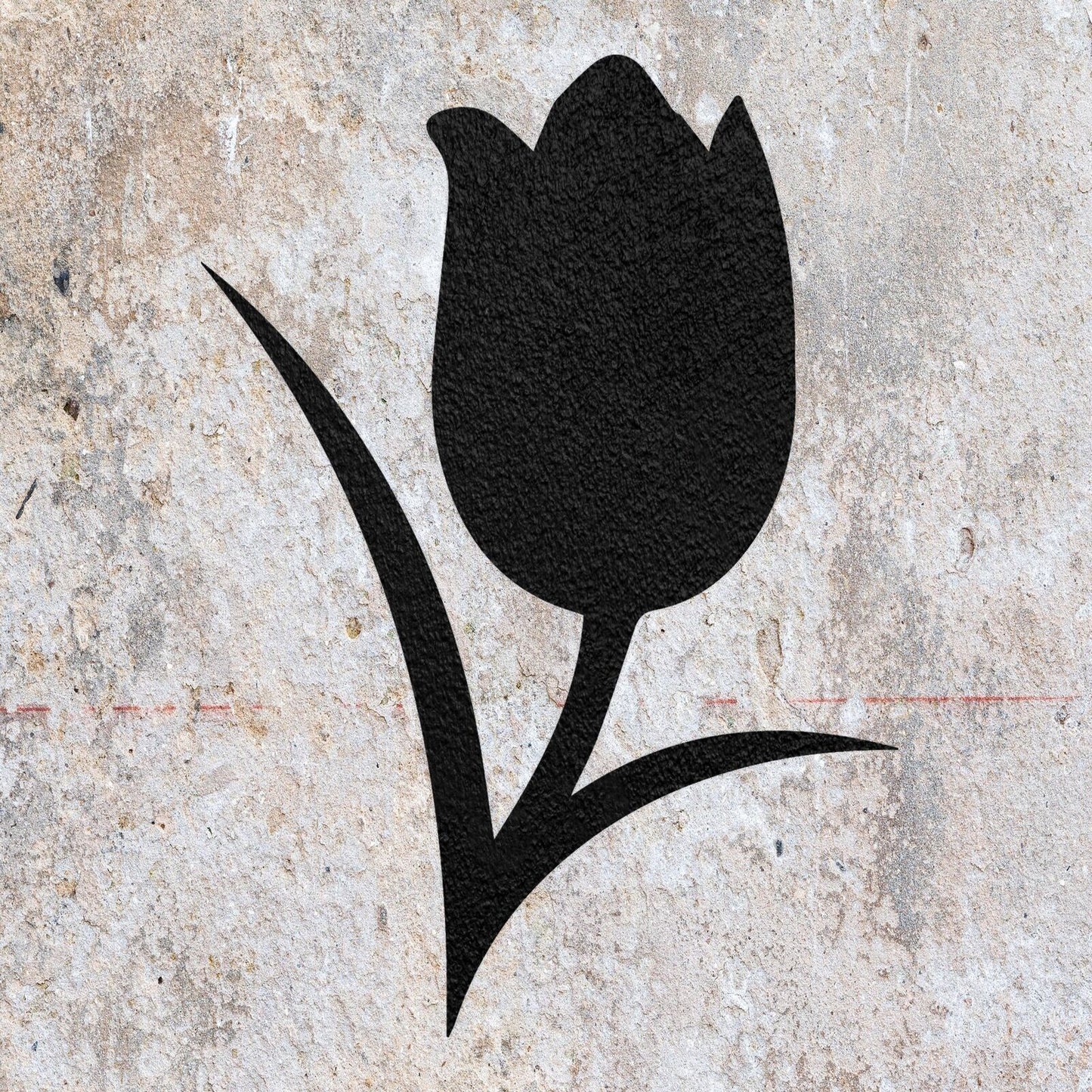 STENCIL TULIP FLOWER PLANT AIR BRUSH PAINTING WALL ART CRAFTS 3 MYLAR AIRBRUSH