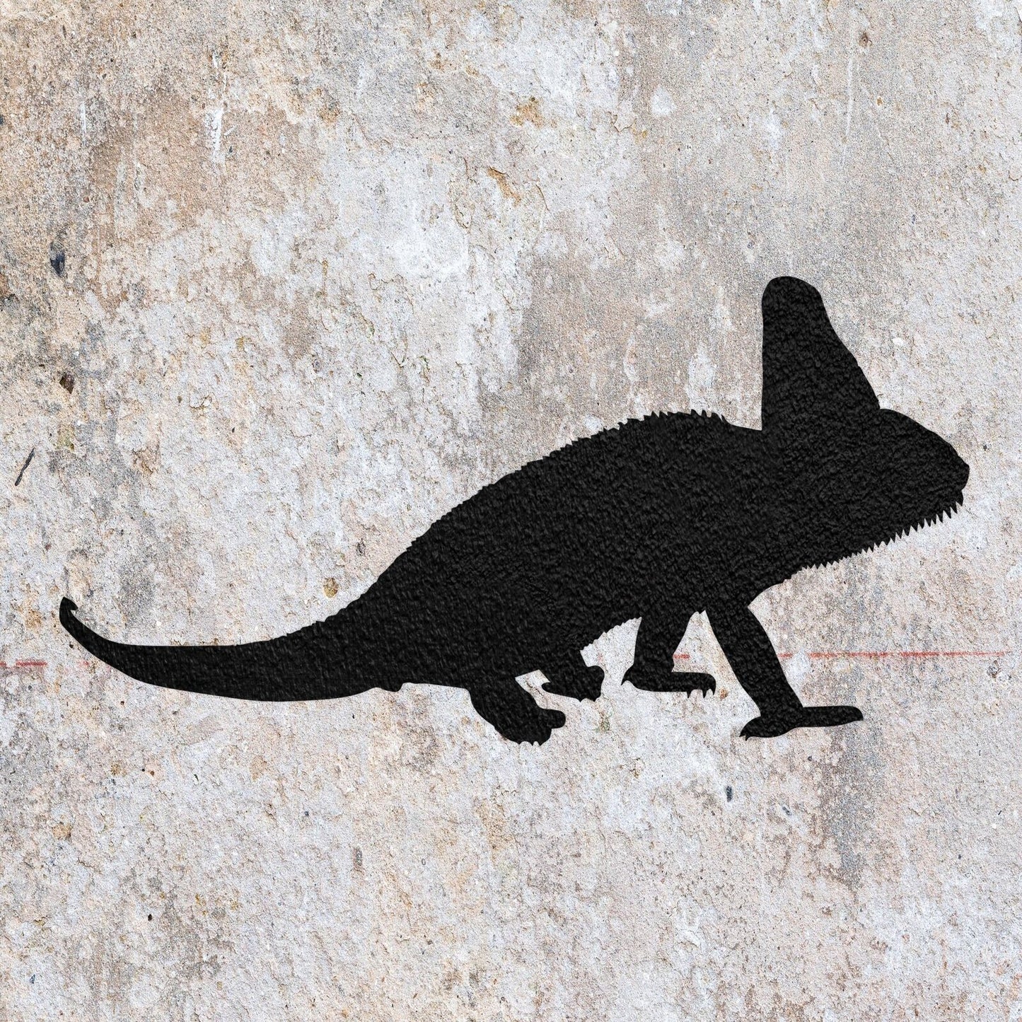 STENCIL LIZARD CHAMELEON REPTILE ANIMAL MYLAR PAINTING WALL ART CRAFTS AIRBRUSH