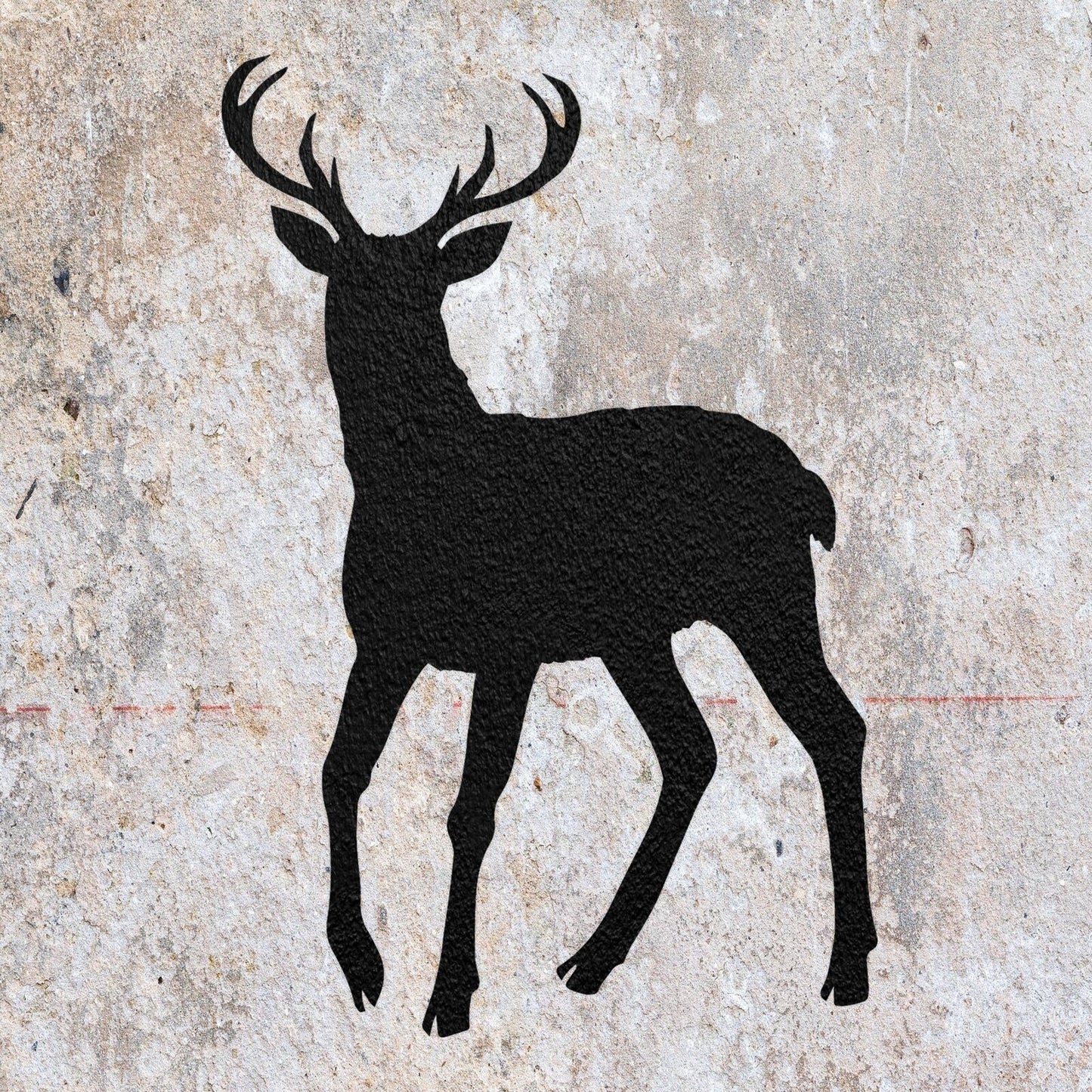 STENCIL DEER ANIMAL MYLAR  PAINTING WALL ART  CRAFTS  AIRBRUSH