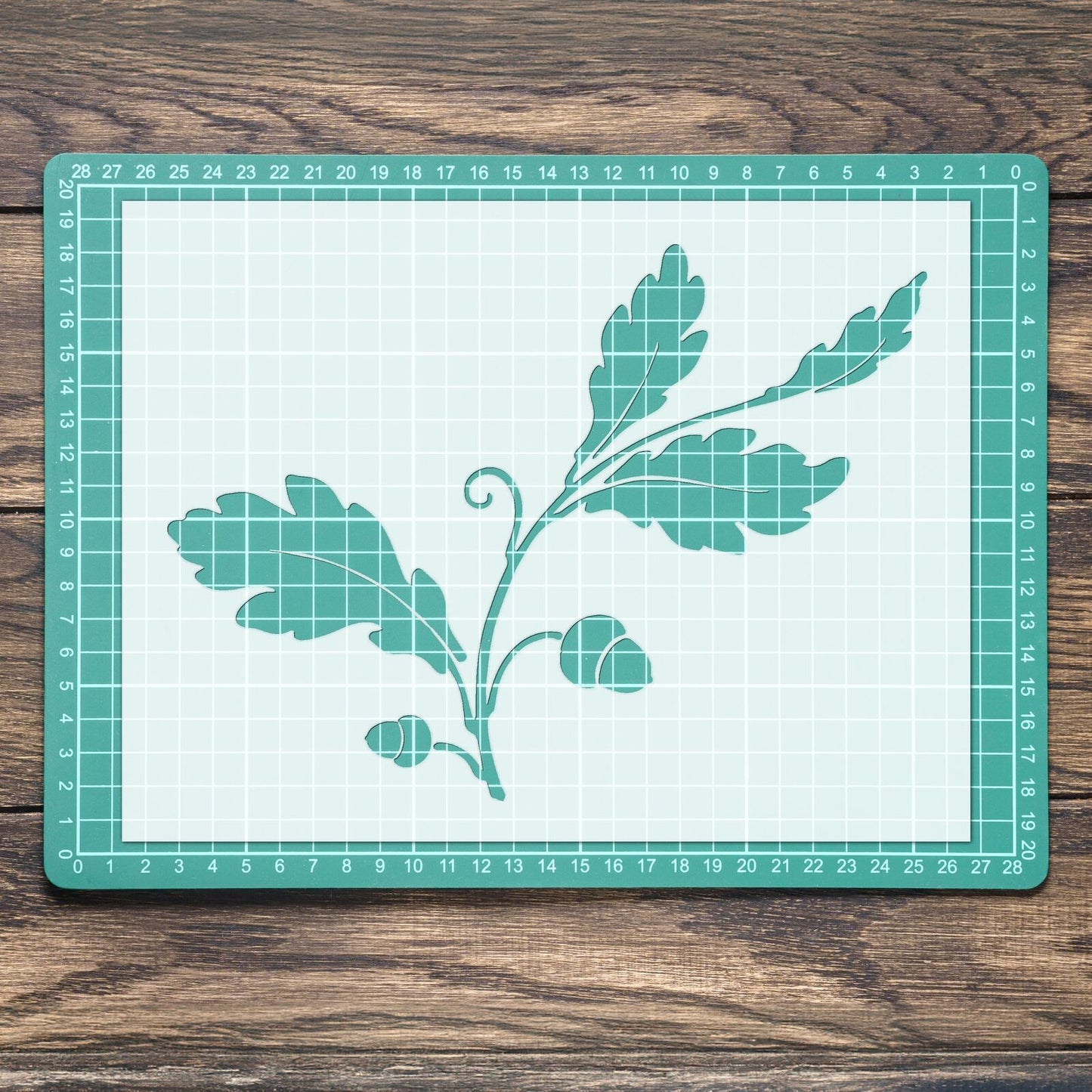 STENCIL ACORN LEAF TREE LEAVES TWIG MYLAR PAINTING WALL ART CRAFTS 5 AIRBRUSH