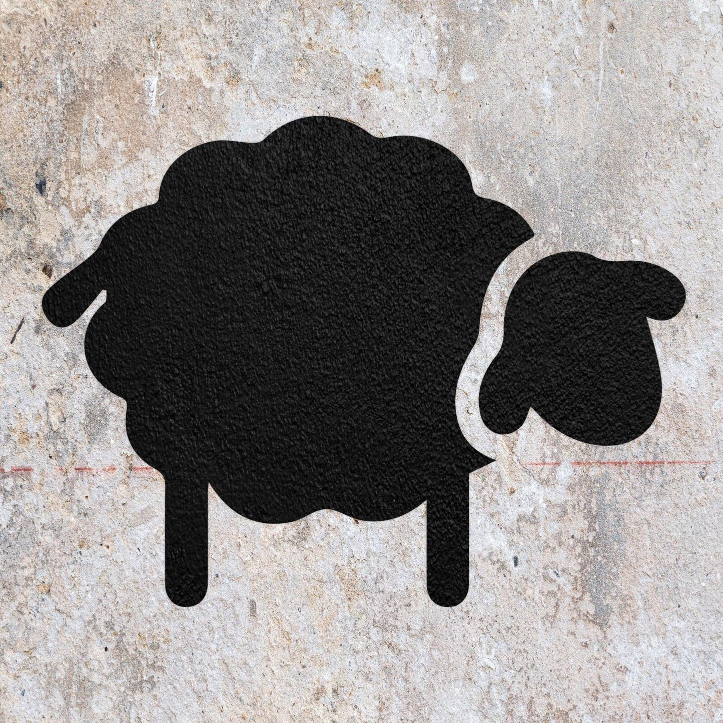 STENCIL SHEEP FARM ANIMAL MYLAR PAINTING WALL ART HOME DECOR ART CRAFT AIRBRUSH