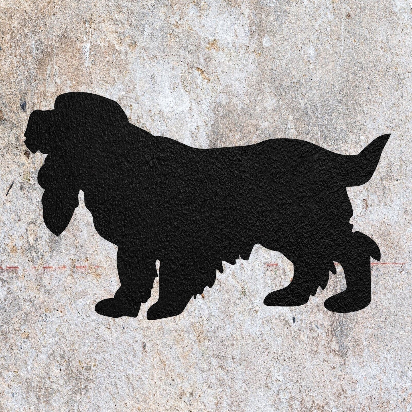 STENCIL COCKER SPANIEL DOG MYLAR WALL ART HOME DECOR ART CRAFT AIRBRUSH