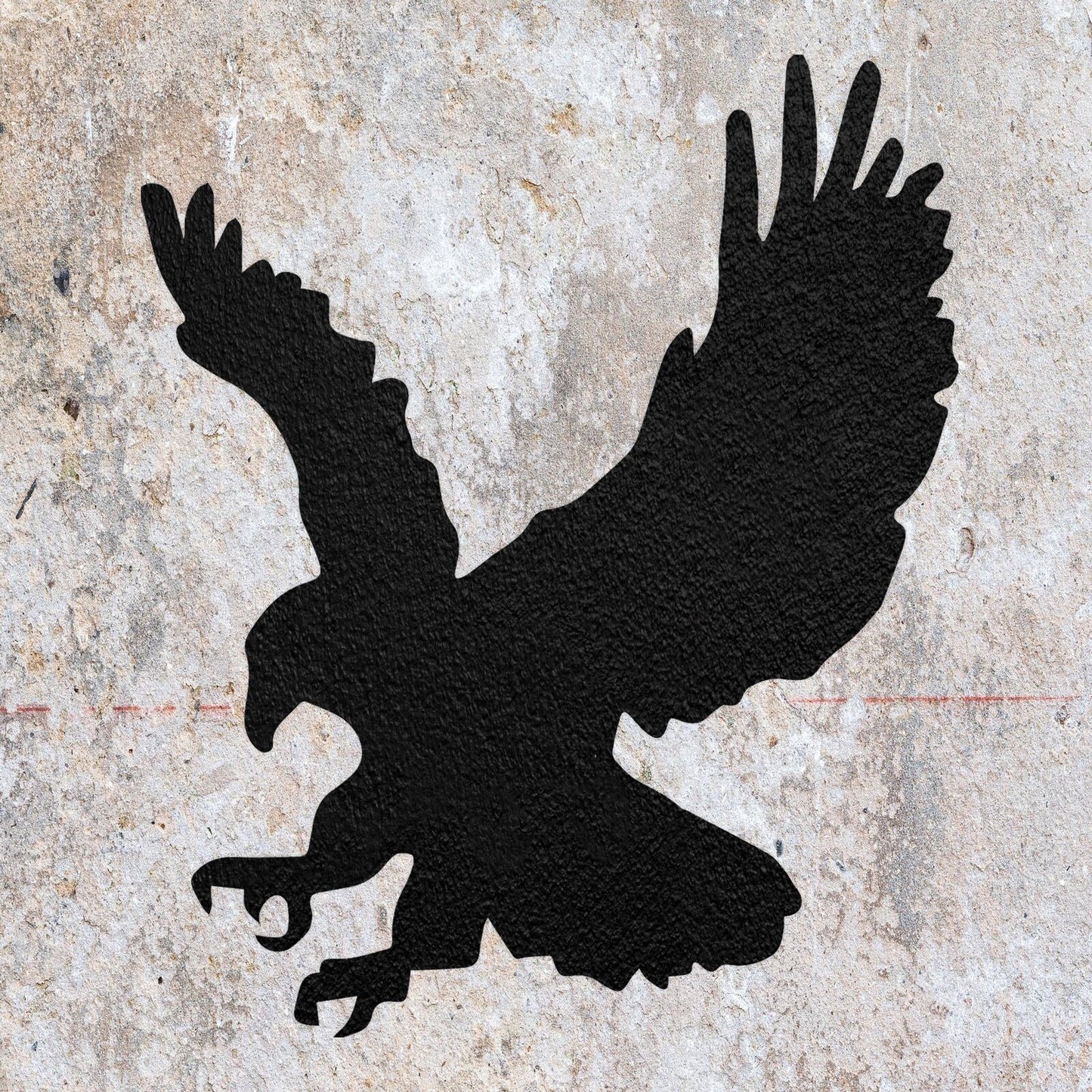 STENCIL EAGLE BIRD HUNTING ANIMAL MYLAR  PAINTING WALL ART  CRAFTS  AIRBRUSH