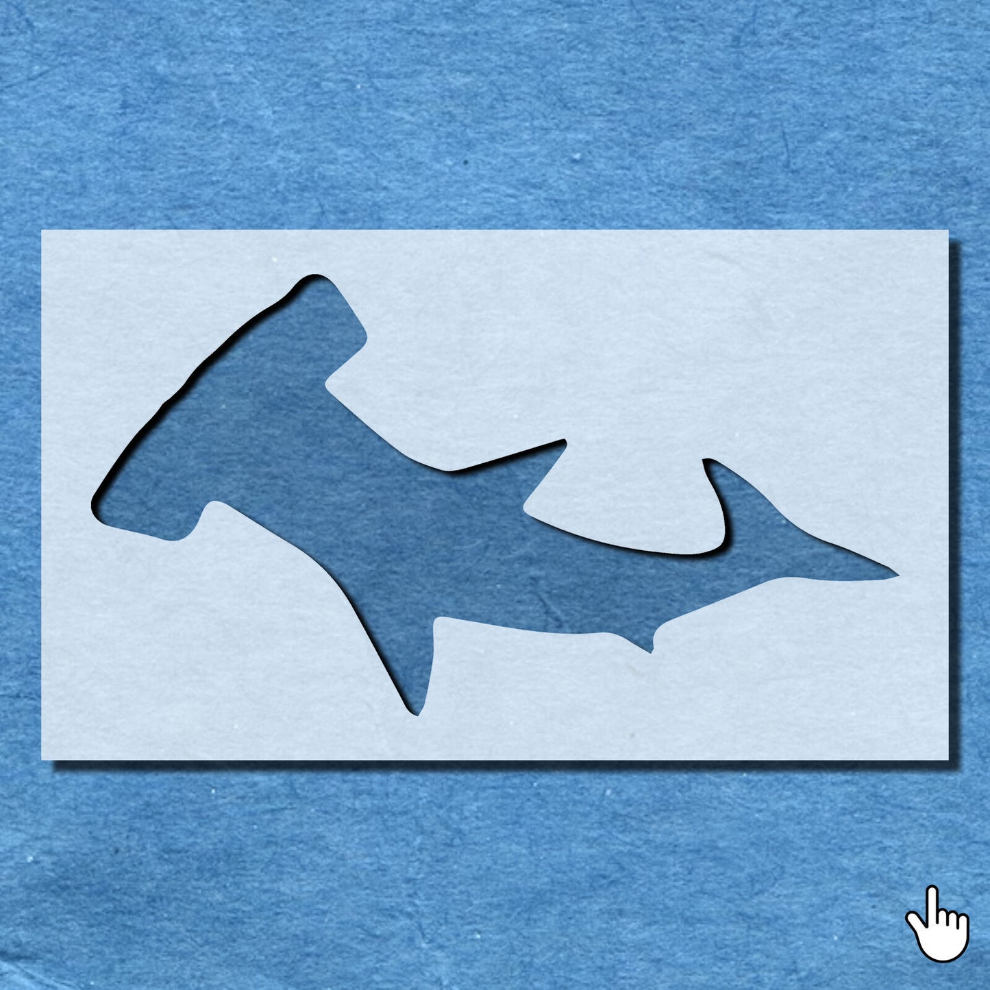 STENCIL HAMMER HEAD SHARK  PAINTING WALL  3 MYLAR ART CRAFTS  AIRBRUSH