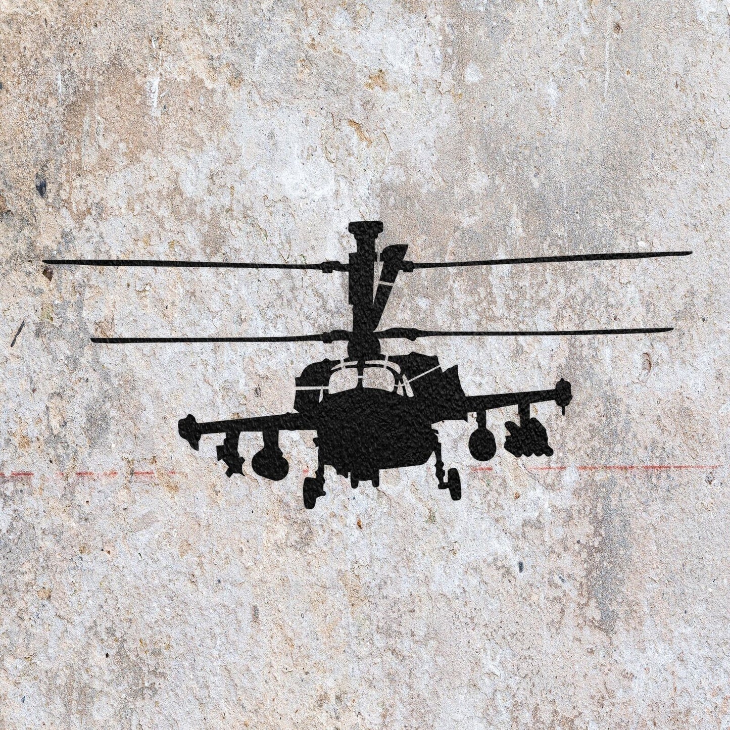 STENCIL HELECOPTER AIRCRAFT MYLAR  PAINTING WALL ART  4 CRAFTS  AIRBRUSH