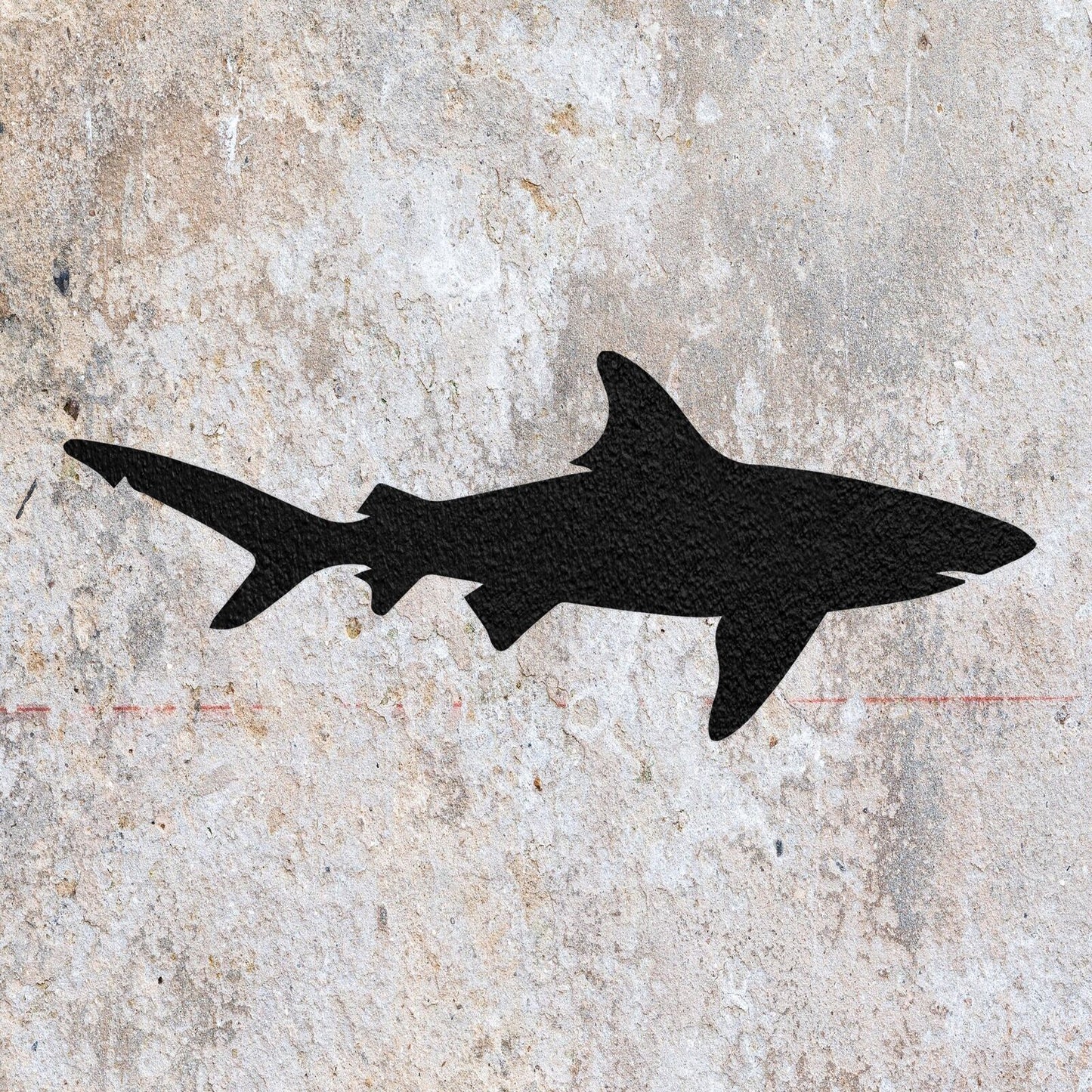 STENCIL SHARK SEA ANIMAL  PAINTING WALL  MYLAR ART CRAFTS  AIRBRUSH