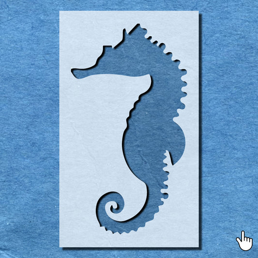 STENCIL SEA HORSE PRETTY SEA ANIMAL MYLAR PAINTING WALL ART CRAFTS 3 AIRBRUSH