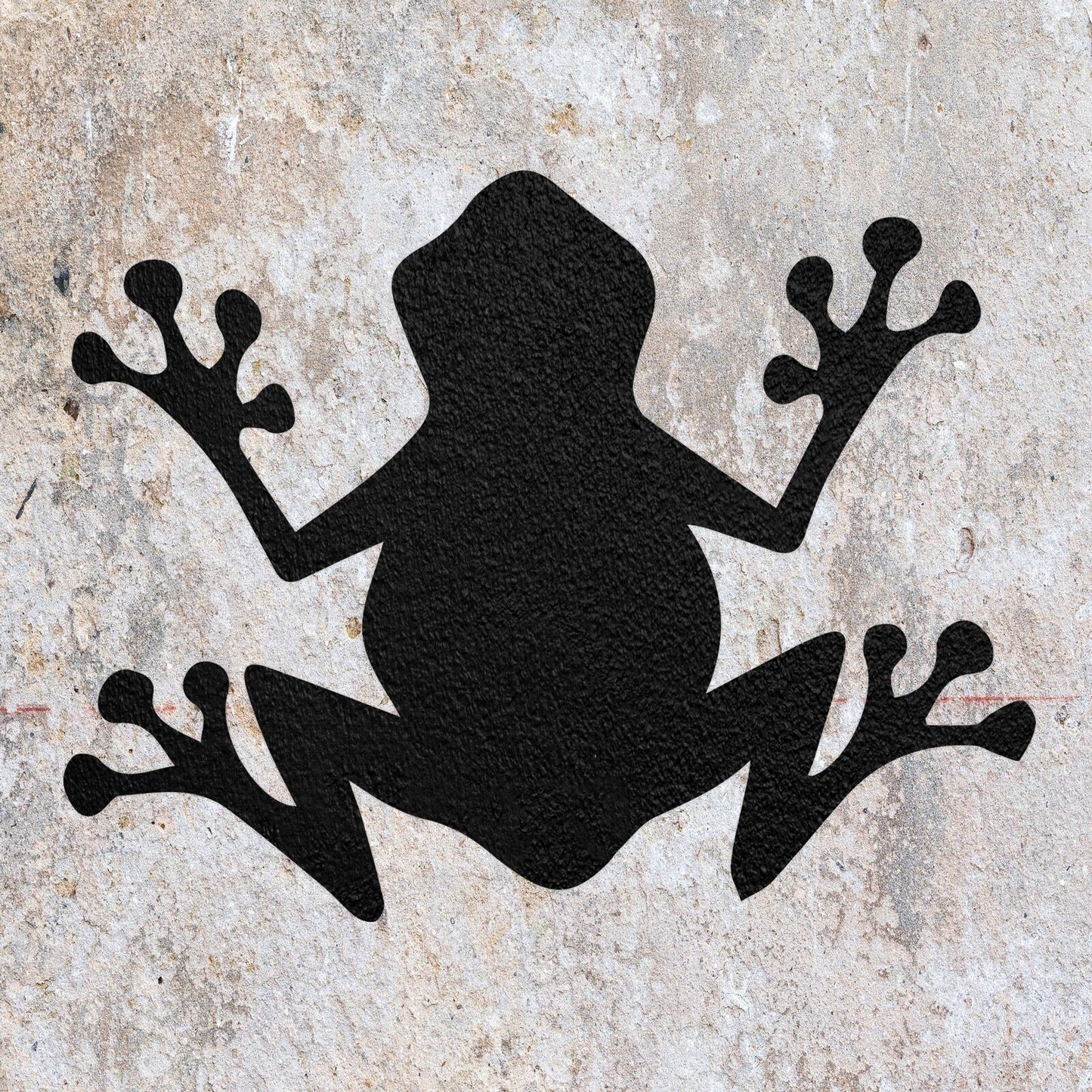 STENCIL FROG AMPHIBIAN ANIMAL MYLAR  PAINTING WALL ART  TWO CRAFTS  AIRBRUSH