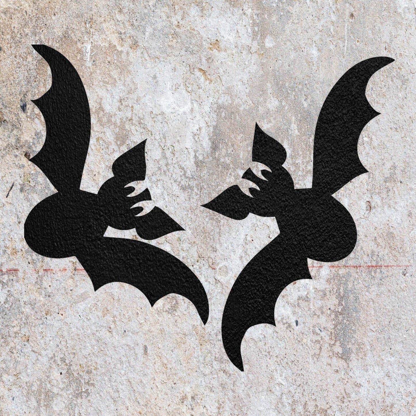 STENCIL BAT HALLOWEEN MYLAR PAINTING PUMPKIN WALL ART  CRAFTS  AIRBRUSH