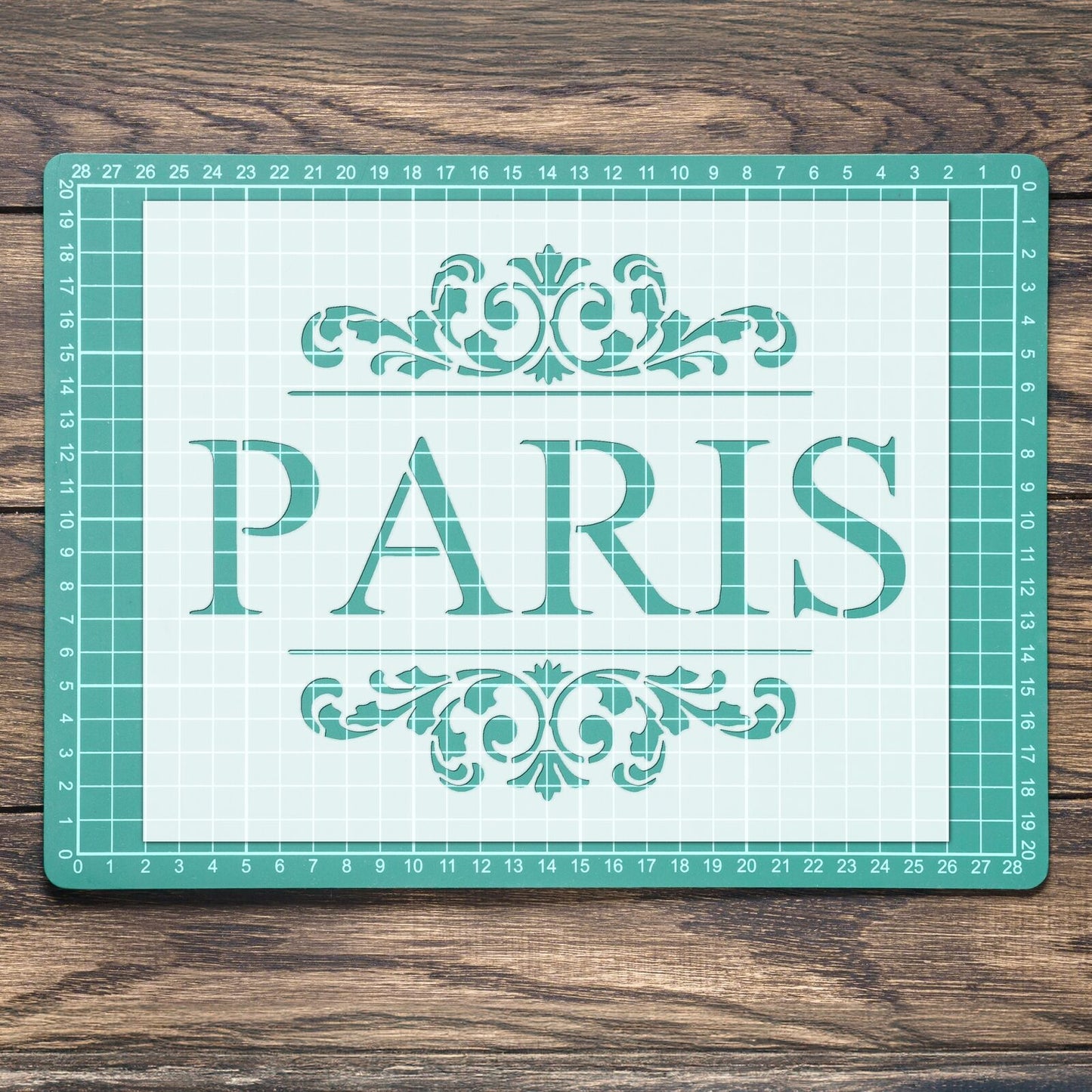 STENCIL PARIS DAMASK VINTAGE QUOTE MYLAR  PAINTING WALL ART CRAFTS   AIRBRUSH