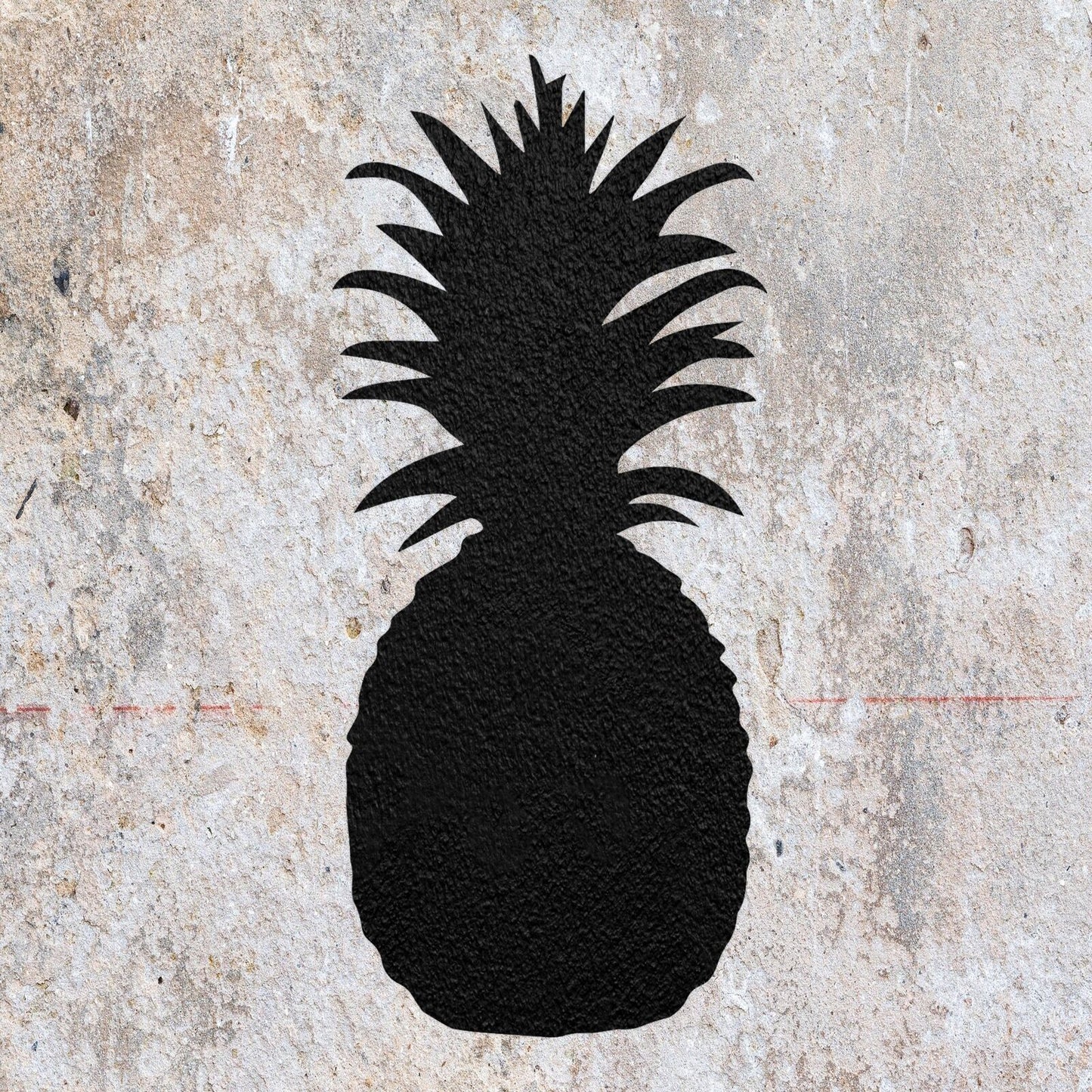 STENCIL PINEAPPLE TROPICAL FRUIT MYLAR  PAINTING WALL ART CRAFTS  ONE  AIRBRUSH