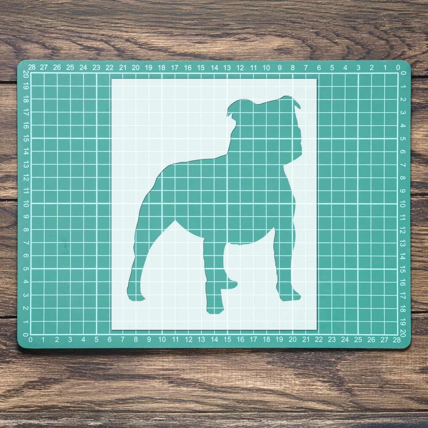 STENCIL STAFFORDSHIRE BULL TERRIER MYLAR WALL ART HOME DECOR ART CRAFT AIRBRUSH