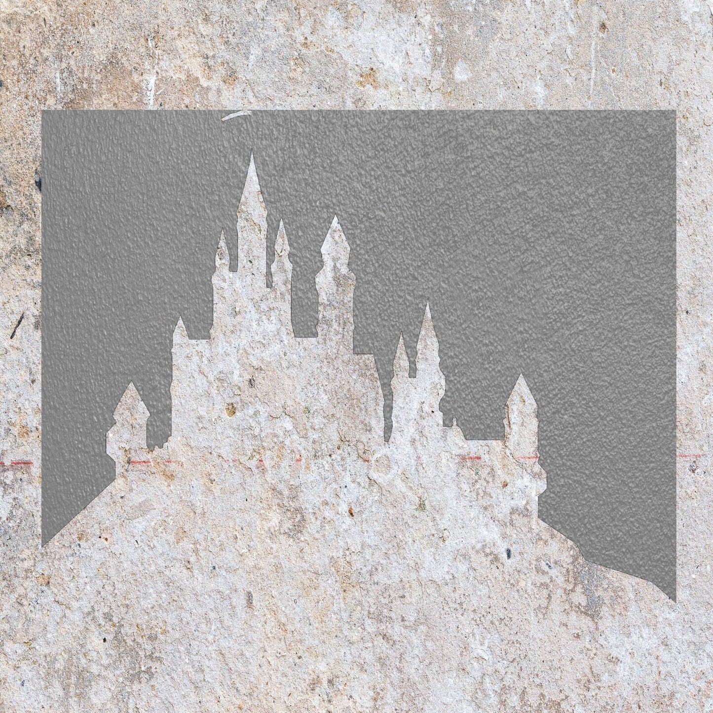 STENCIL CINDERELLA CASTLE MYLAR  PAINTING WALL ART  CRAFTS  AIRBRUSH