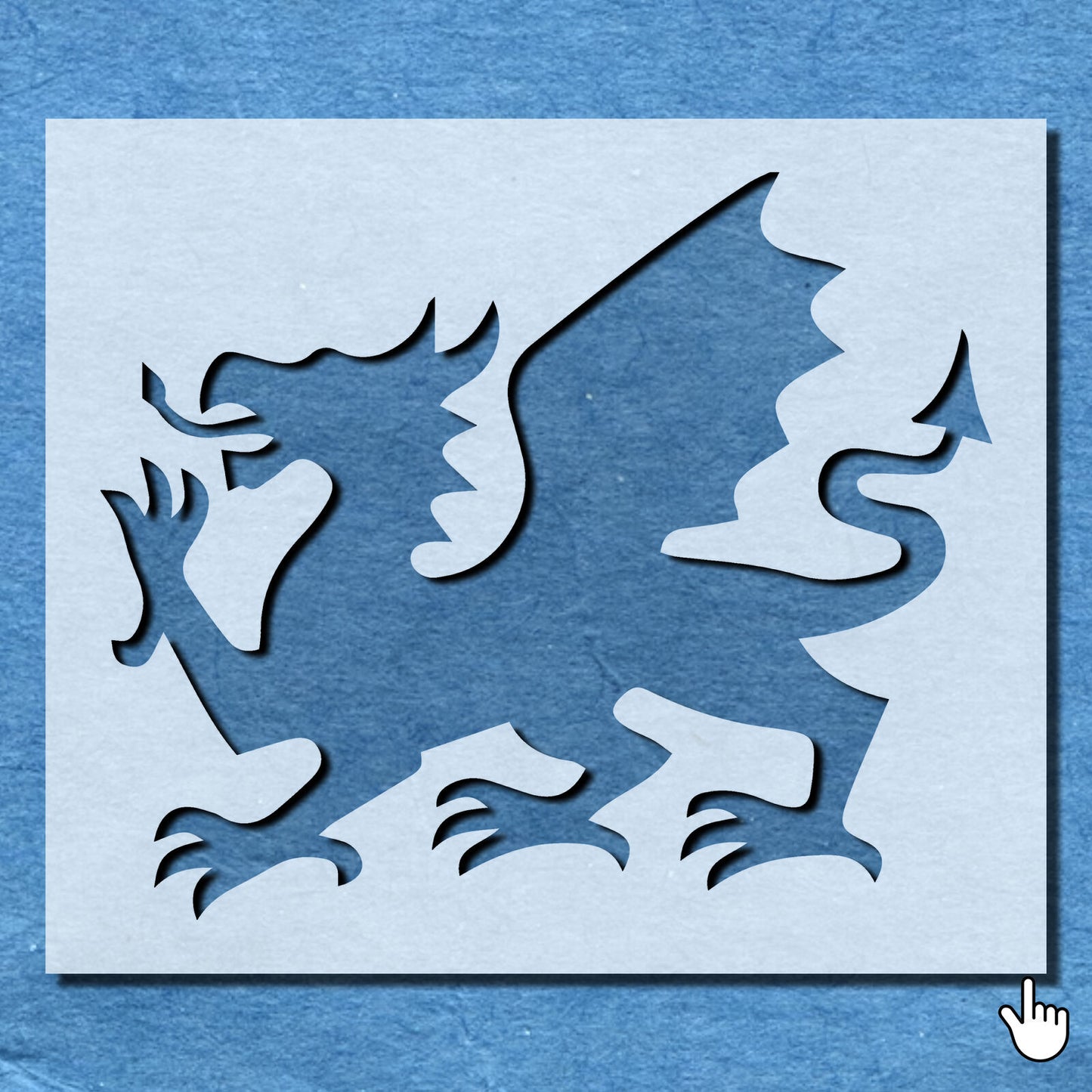 STENCIL WELSH DRAGON WALES COUNTRY ANIMAL MYLAR WALL ART CRAFT STENCI AIRBRUSH