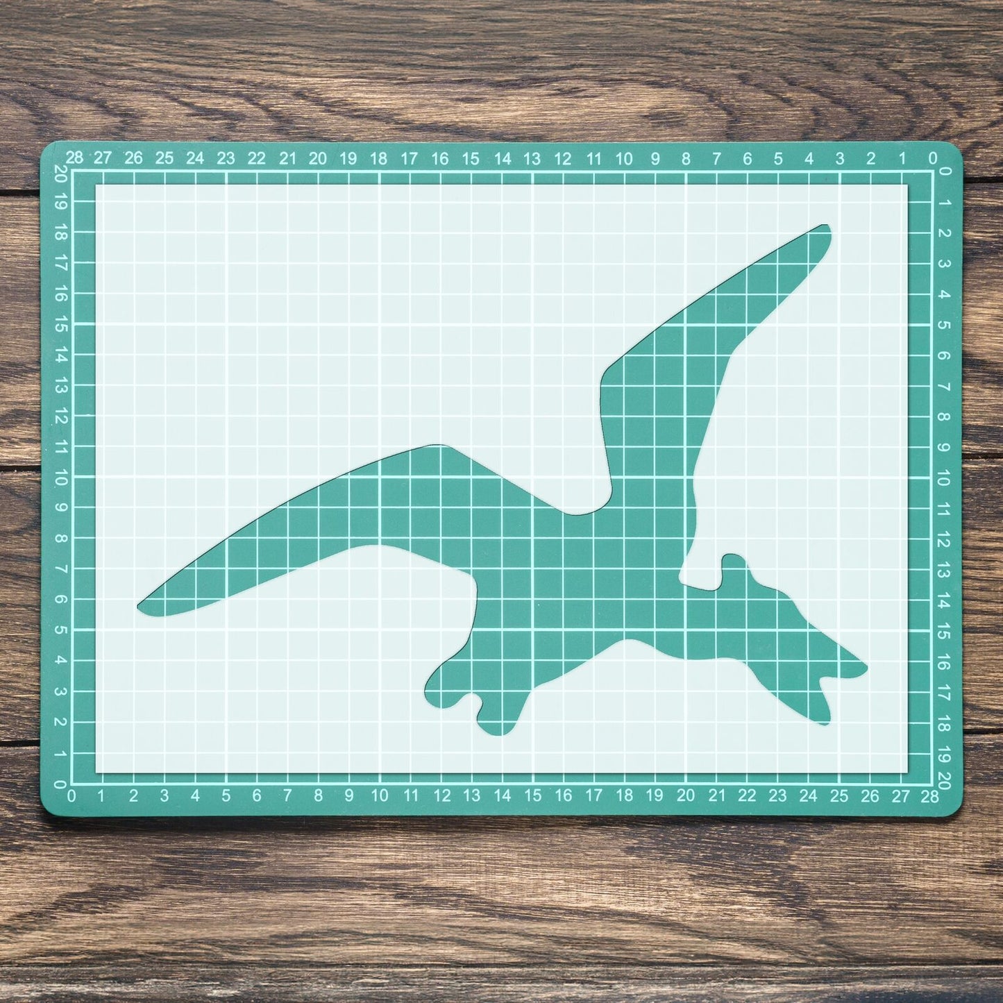 STENCIL PTERODACTYL DINOSAUR SHAPE MYLAR PAINTING WALL ART CRAFTS AIRBRUSH