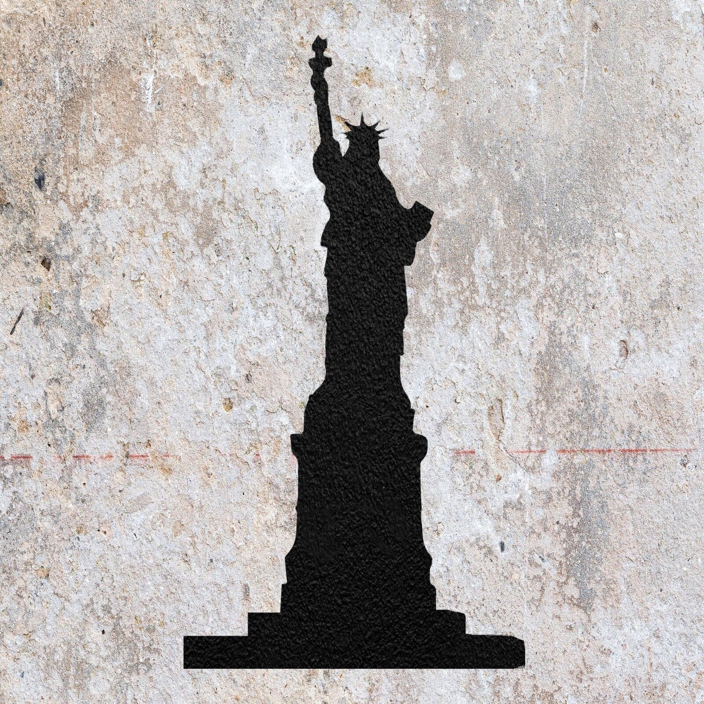 STENCIL STATUE OF LIBERTY MYLAR  PAINTING WALL ART  CRAFTS  AIRBRUSH