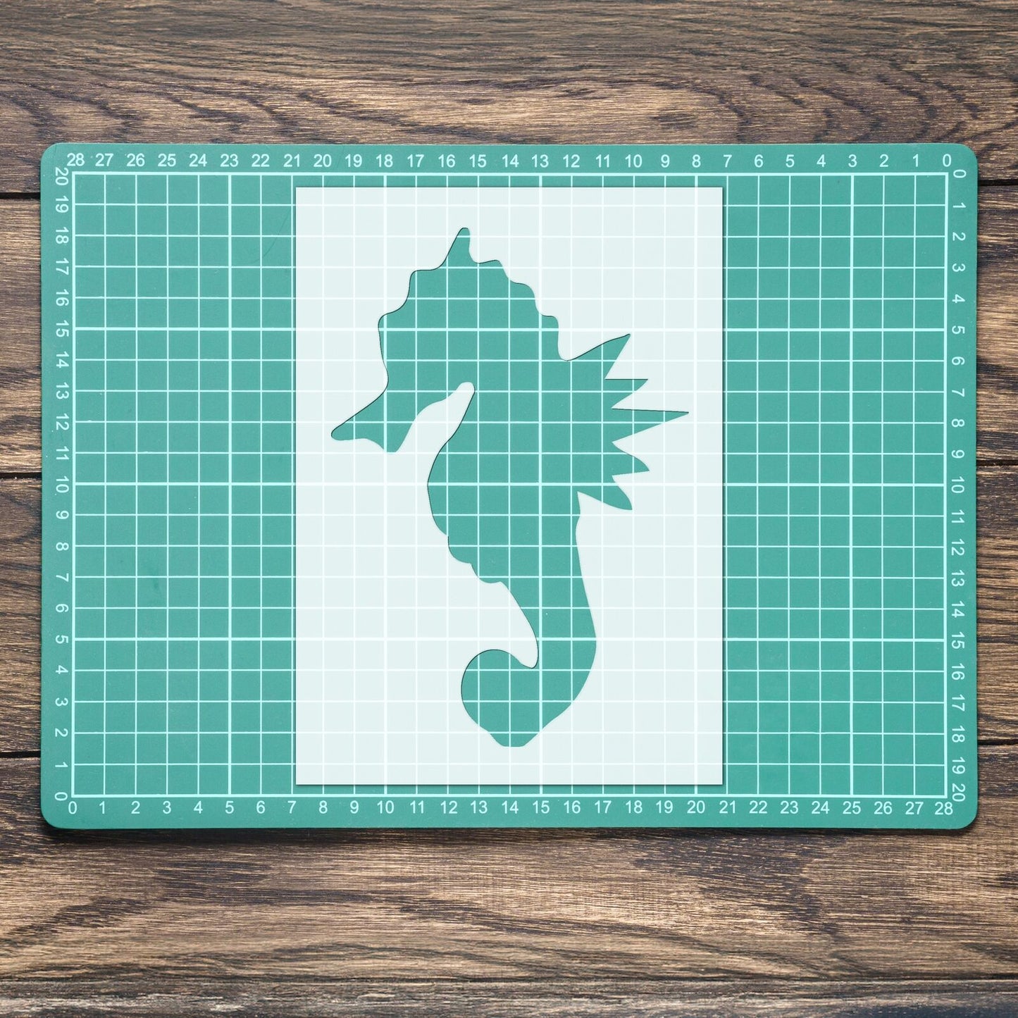 STENCIL SEA HORSE PRETTY SEA ANIMAL MYLAR PAINTING WALL ART CRAFTS 4 AIRBRUSH