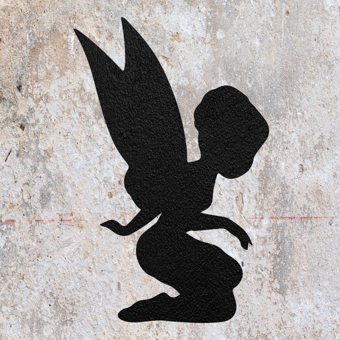 STENCIL FAIRY MYSTICAL MAGIC SHAPE MYLAR PAINTING WALL ART  CRAFTS AIRBRUSH