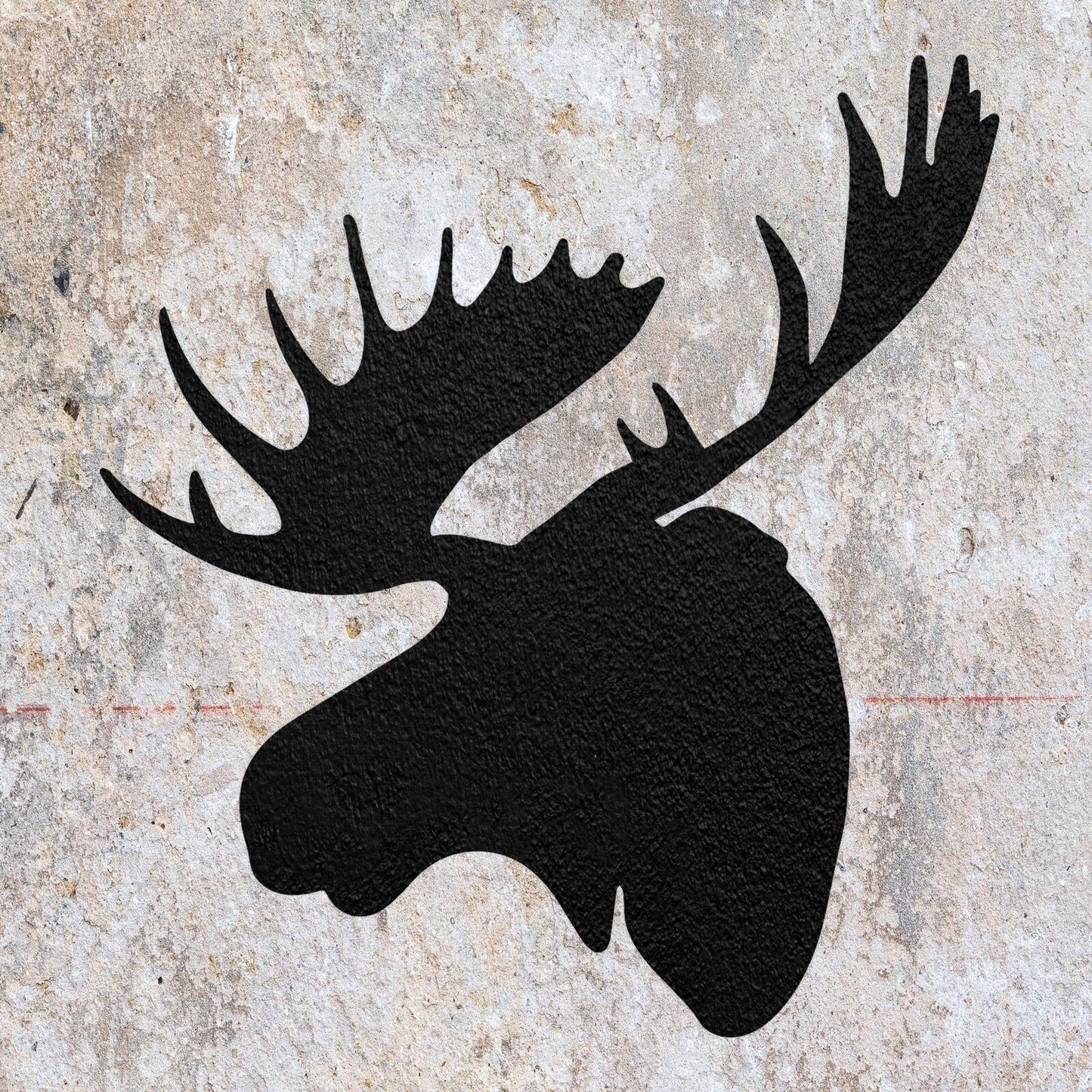 STENCIL MOOSE ANIMAL MYLAR  PAINTING WALL ART  5 CRAFTS  AIRBRUSH