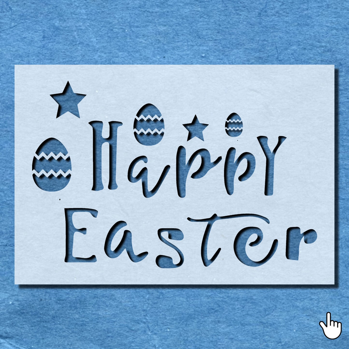 STENCIL HAPPY EASTER EGG STAR QUOTE MYLAR  PAINTING WALL ART CRAFTS   AIRBRUSH