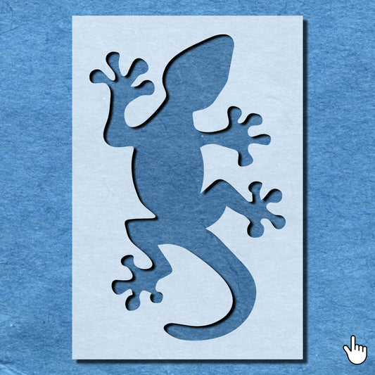 STENCIL LIZARD GECKO REPTILE ANIMAL MYLAR  PAINTING WALL ART  CRAFTS  AIRBRUSH