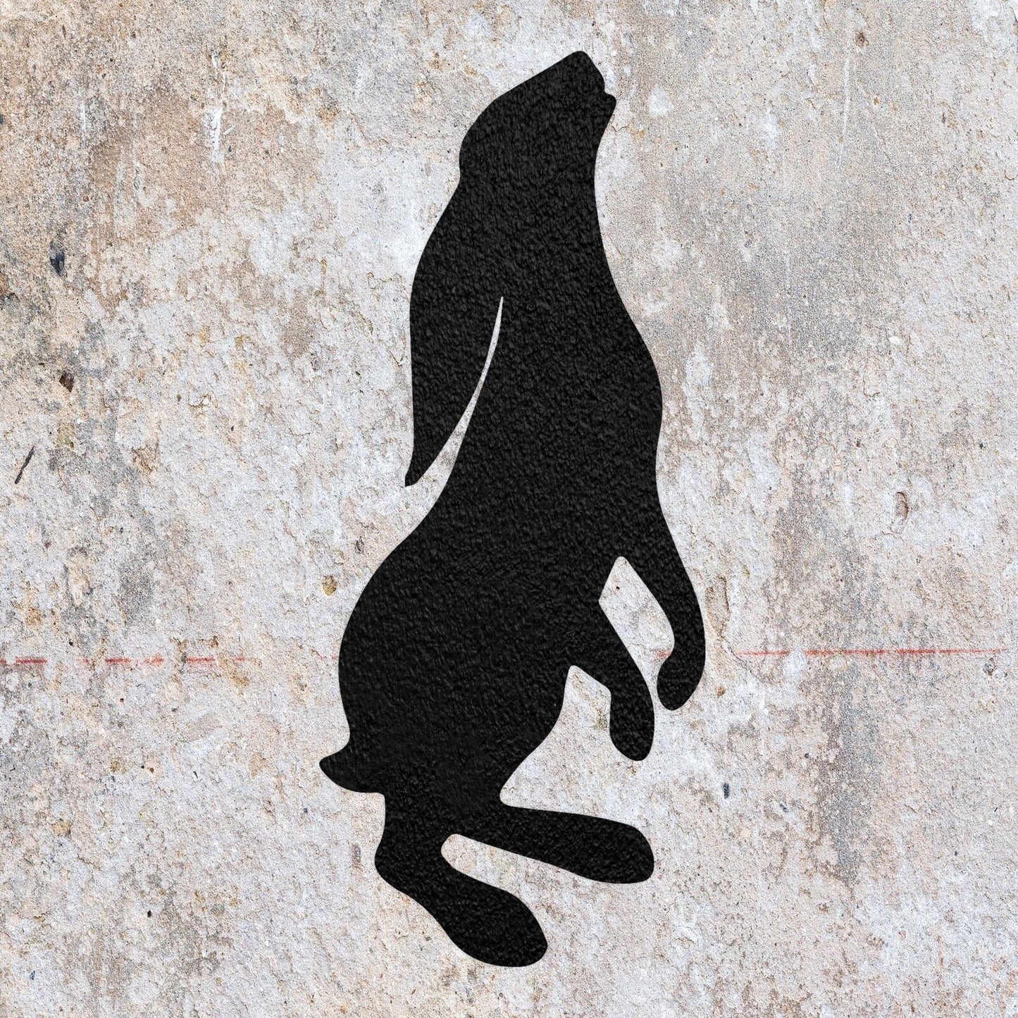 STENCIL HARE RABBIT BUNNY STANDING MYLAR  PAINTING WALL ART CRAFTS  3  AIRBRUSH