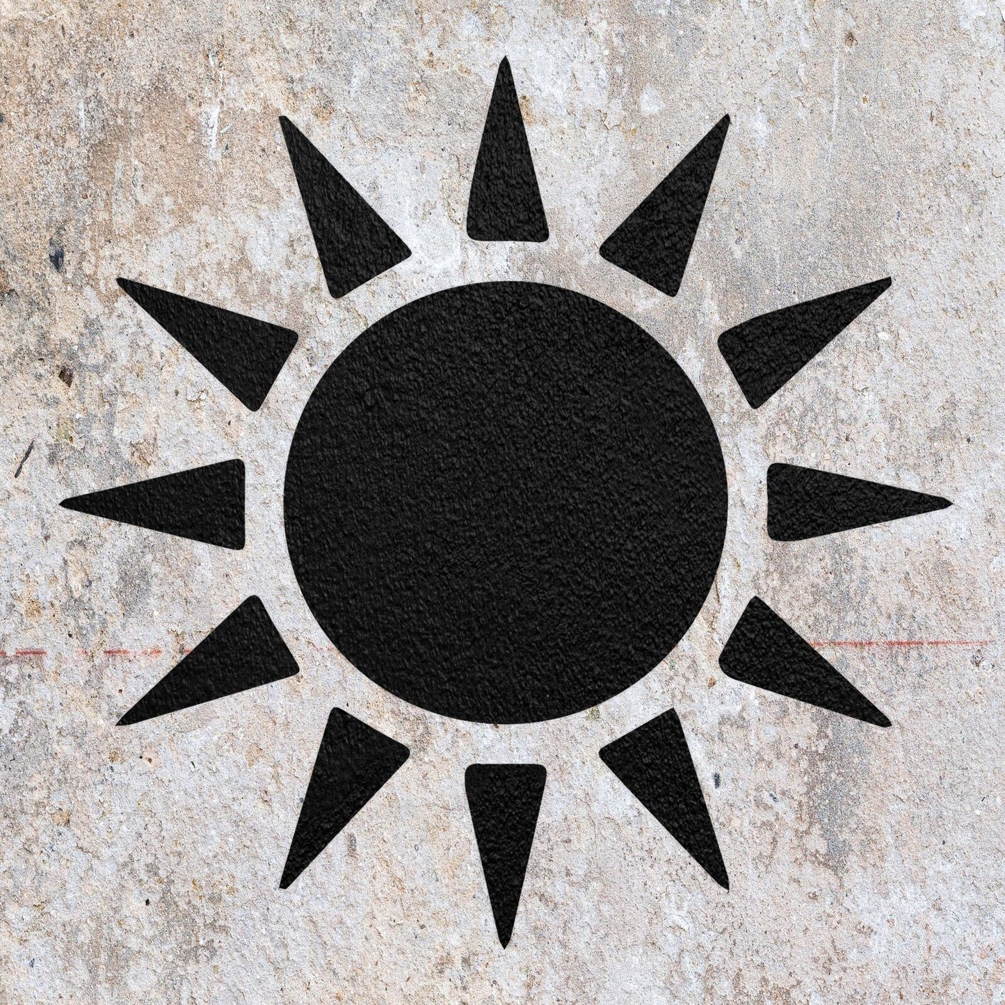 STENCIL SUN SHINE HOT SKY SUNNY SHAPE MYLAR PAINTING WALL ART CRAFTS 2 AIRBRUSH