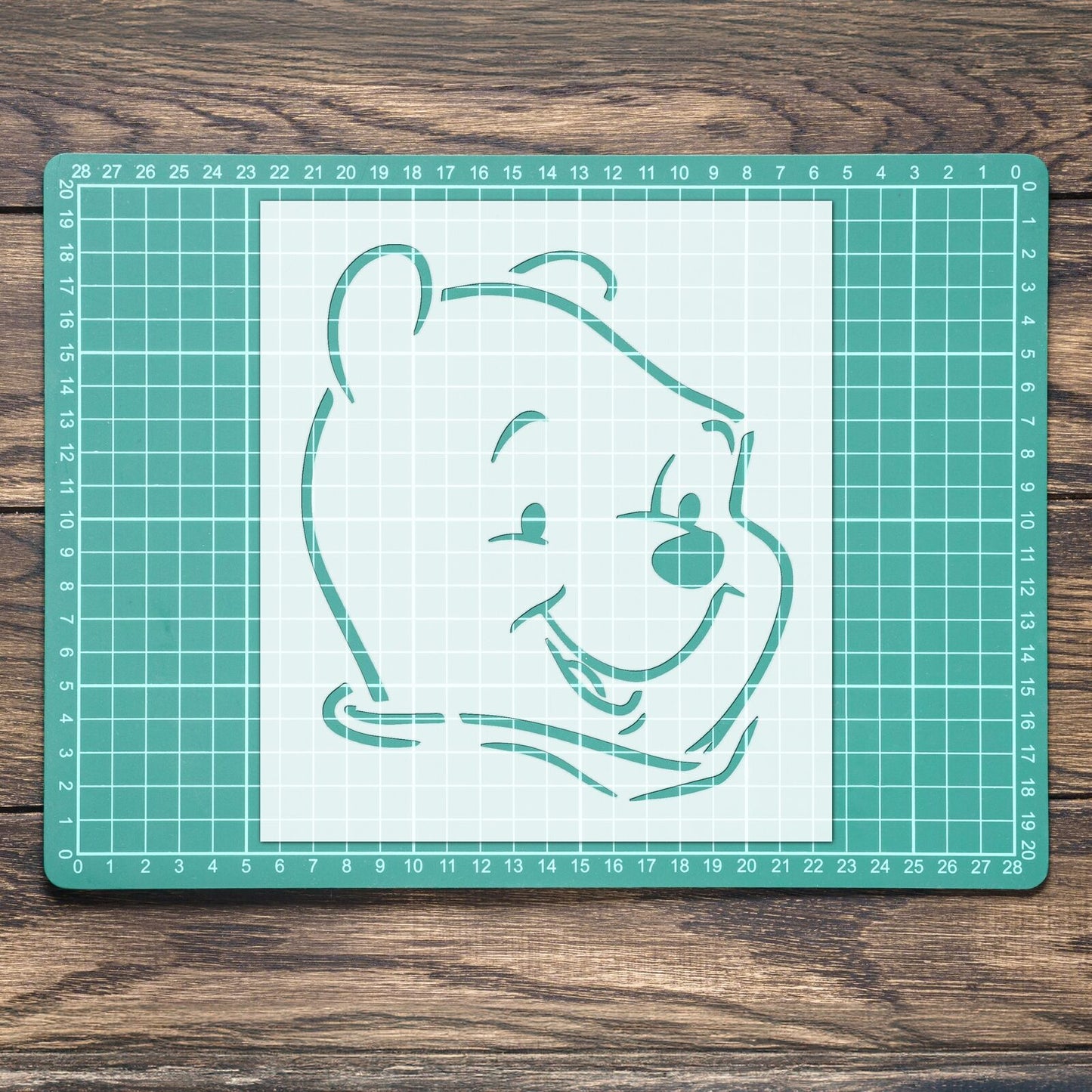 STENCIL WINNIE THE POOH CHARACTER FACE MYLAR PAINTING WALL ART CRAFT 2 AIRBRUSH