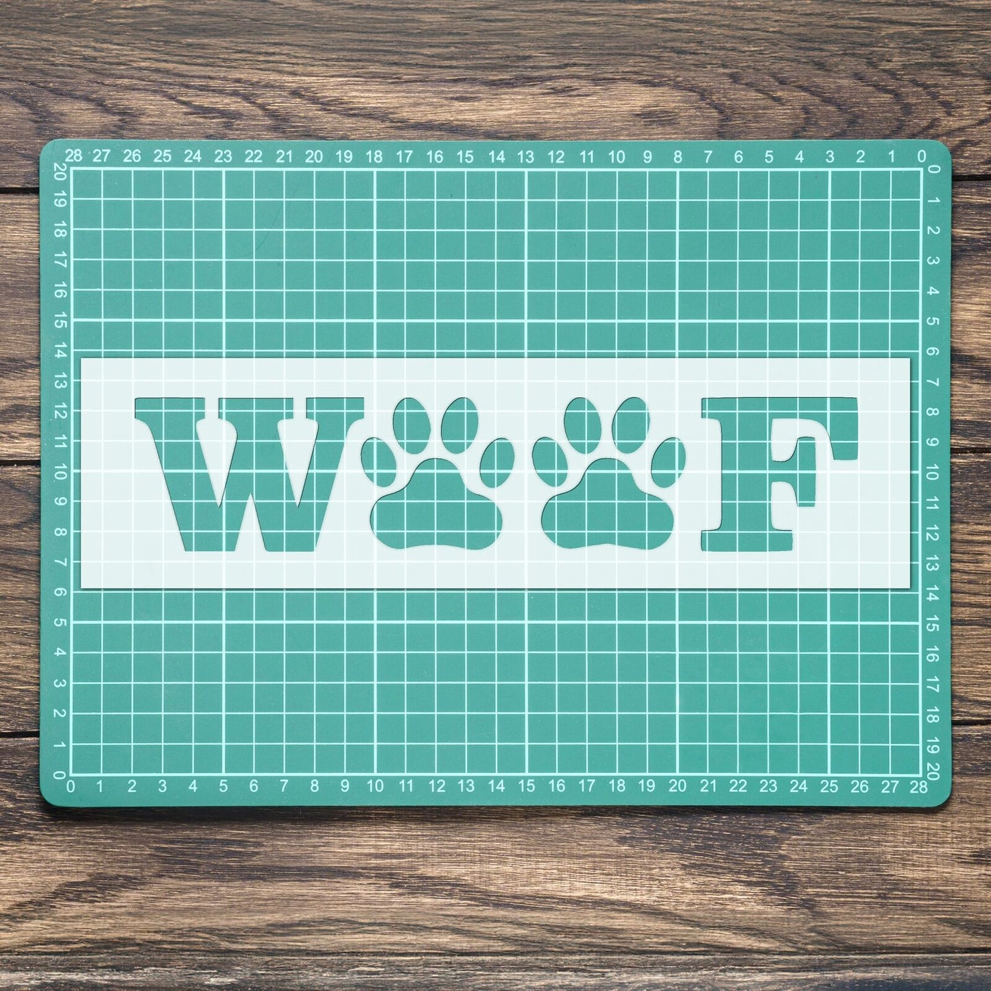 STENCIL WOOF DOG PUPPY ANIMAL PET PAW MYLAR PAINTING WALL ART CRAFTS  AIRBRUSH