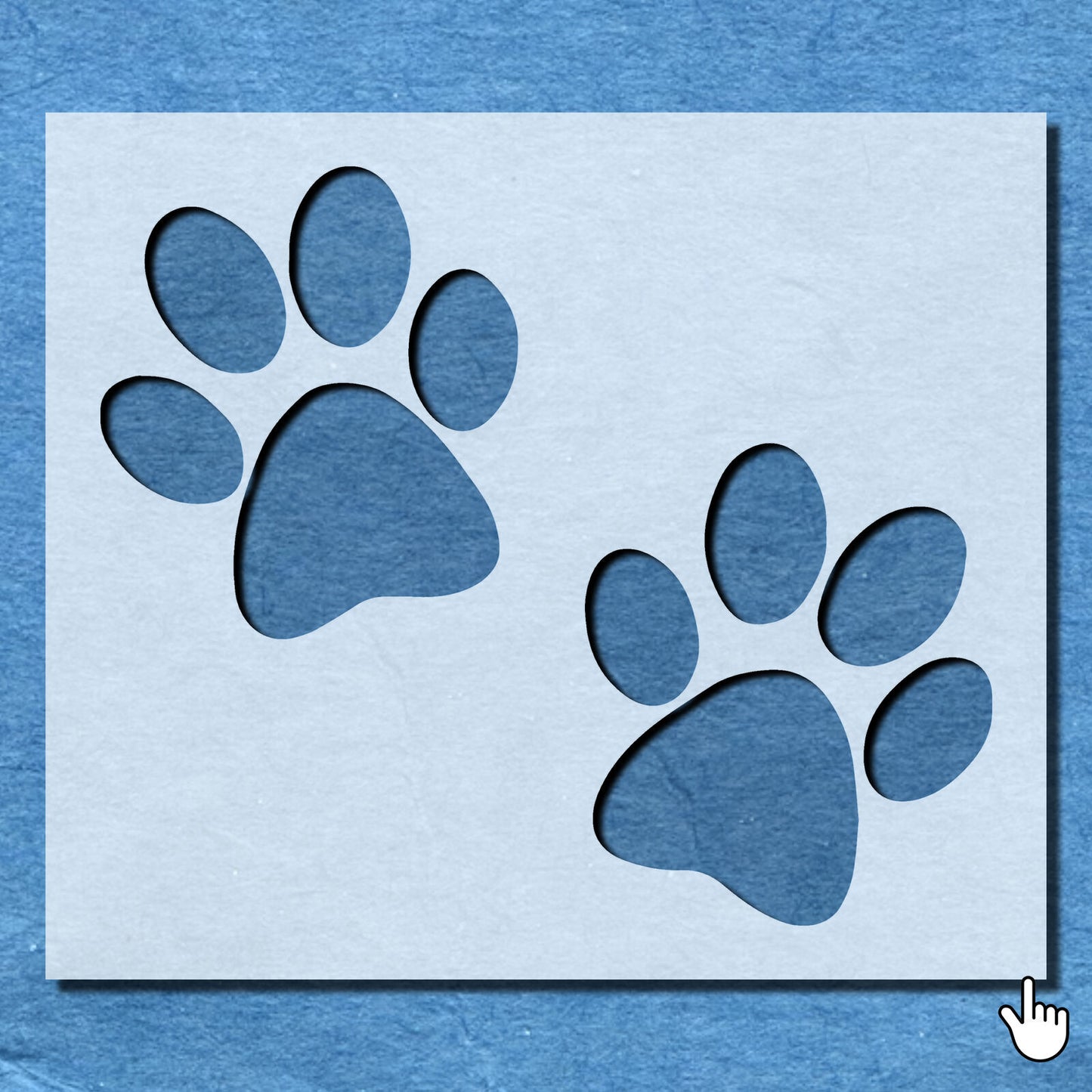 STENCIL DOG CAT ANIMAL PET PAW PRINT MYLAR PAINTING WALL CRAFTS ART AIRBRUSH