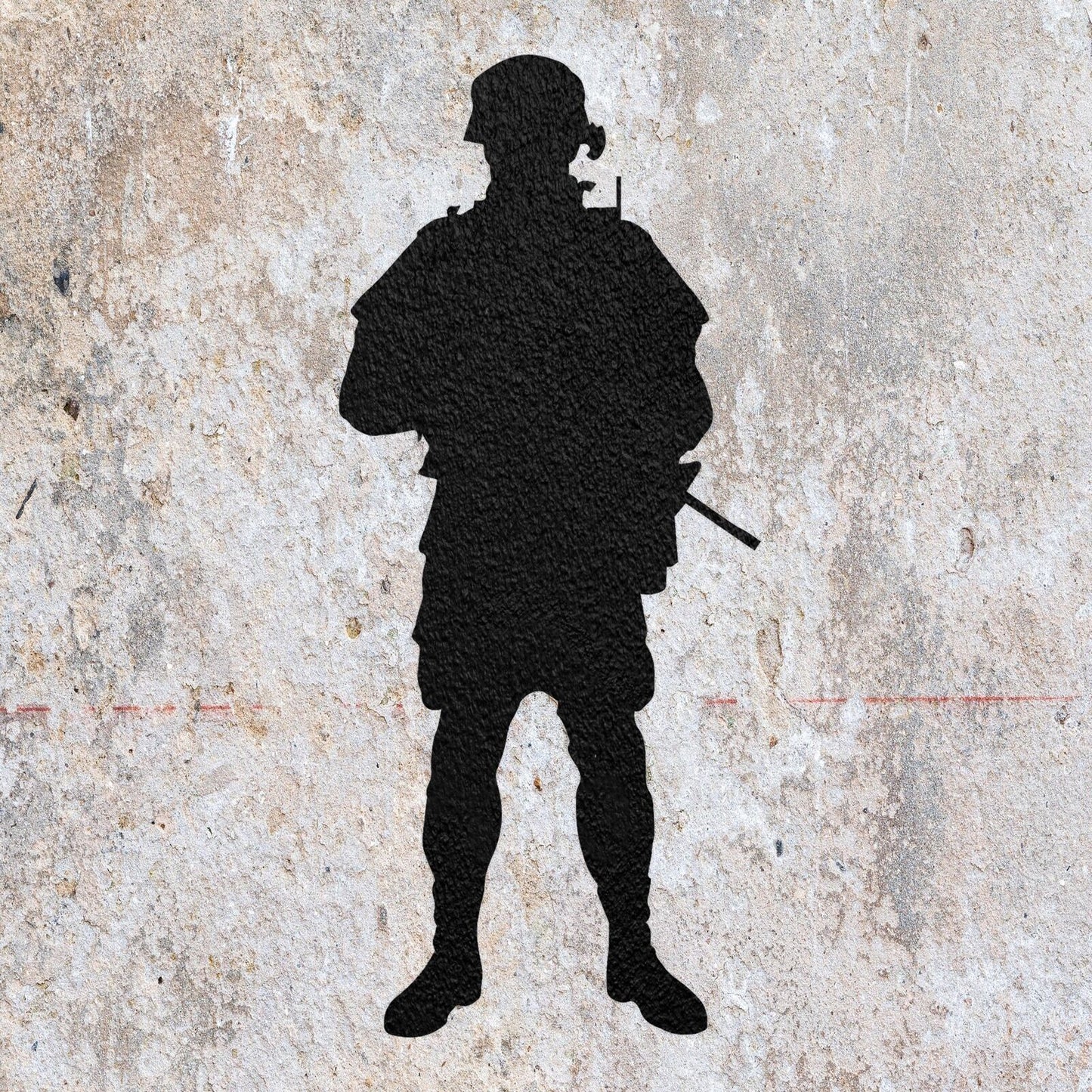 STENCIL SOLDIER ARMY WAR  PAINTING WALL  5 MYLAR ART CRAFTS  AIRBRUSH