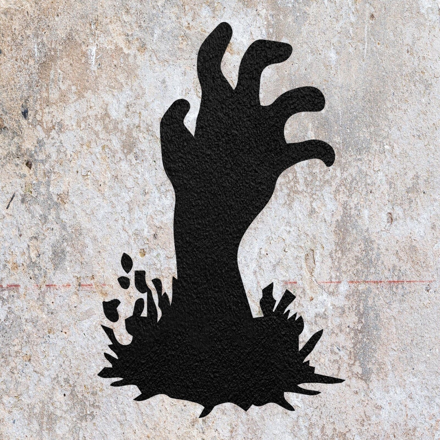 STENCIL ZOMBIE HANDS MONSTER  PAINTING WALL ART  5 MYLAR CRAFTS  AIRBRUSH