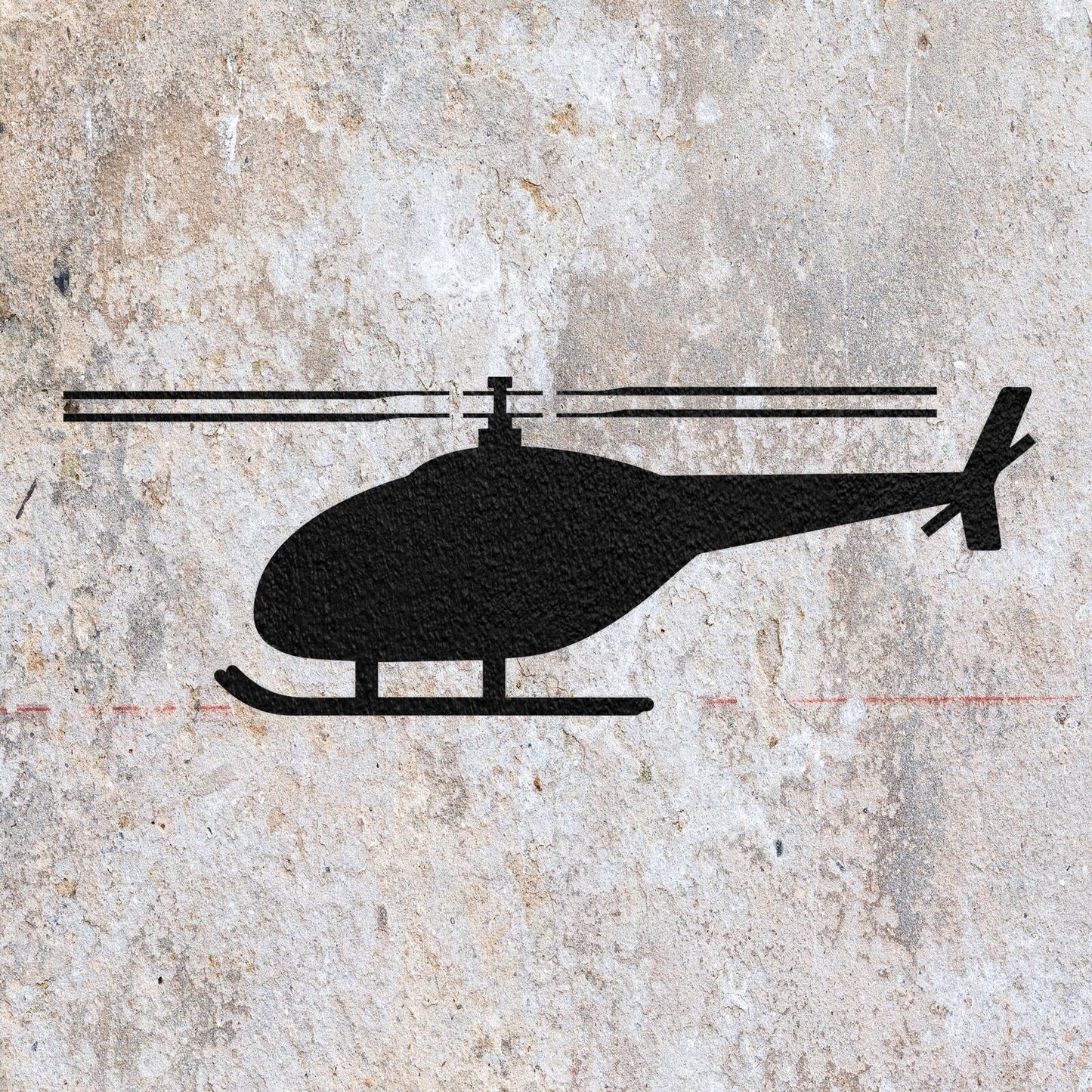 STENCIL HELECOPTER AIRCRAFT MYLAR  PAINTING WALL ART  3 CRAFTS  AIRBRUSH