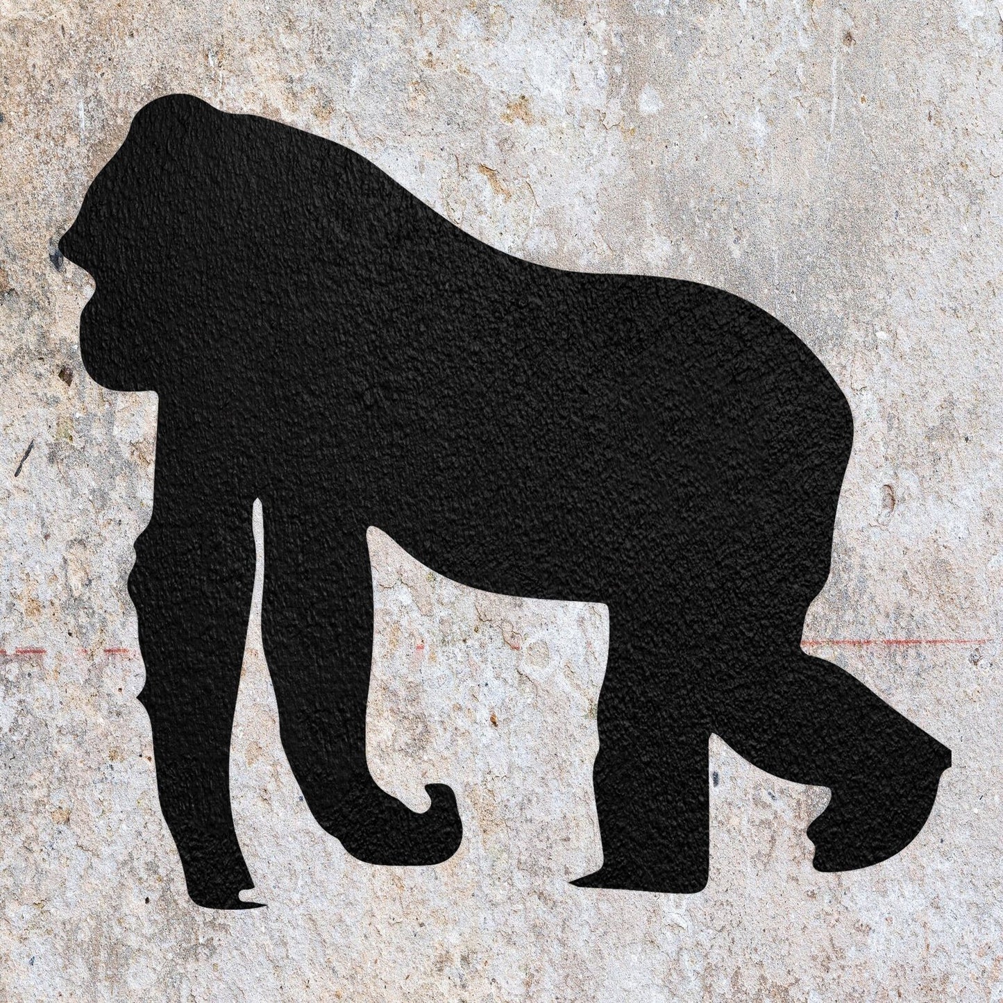 STENCIL GORILLA WILD JUNGLE ANIMAL ZOO MYLAR PAINTING WALL ART CRAFT 3 AIRBRUSH