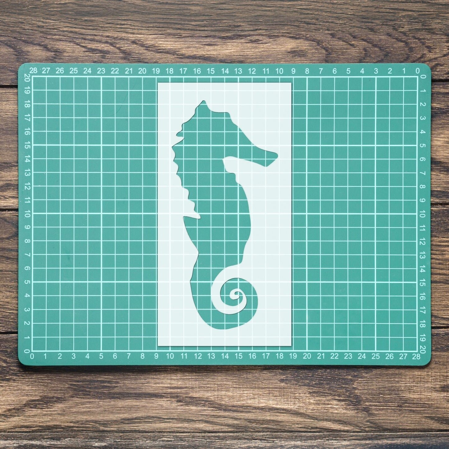 STENCIL SEA HORSE PRETTY SEA ANIMAL MYLAR PAINTING WALL ART CRAFTS 1 AIRBRUSH