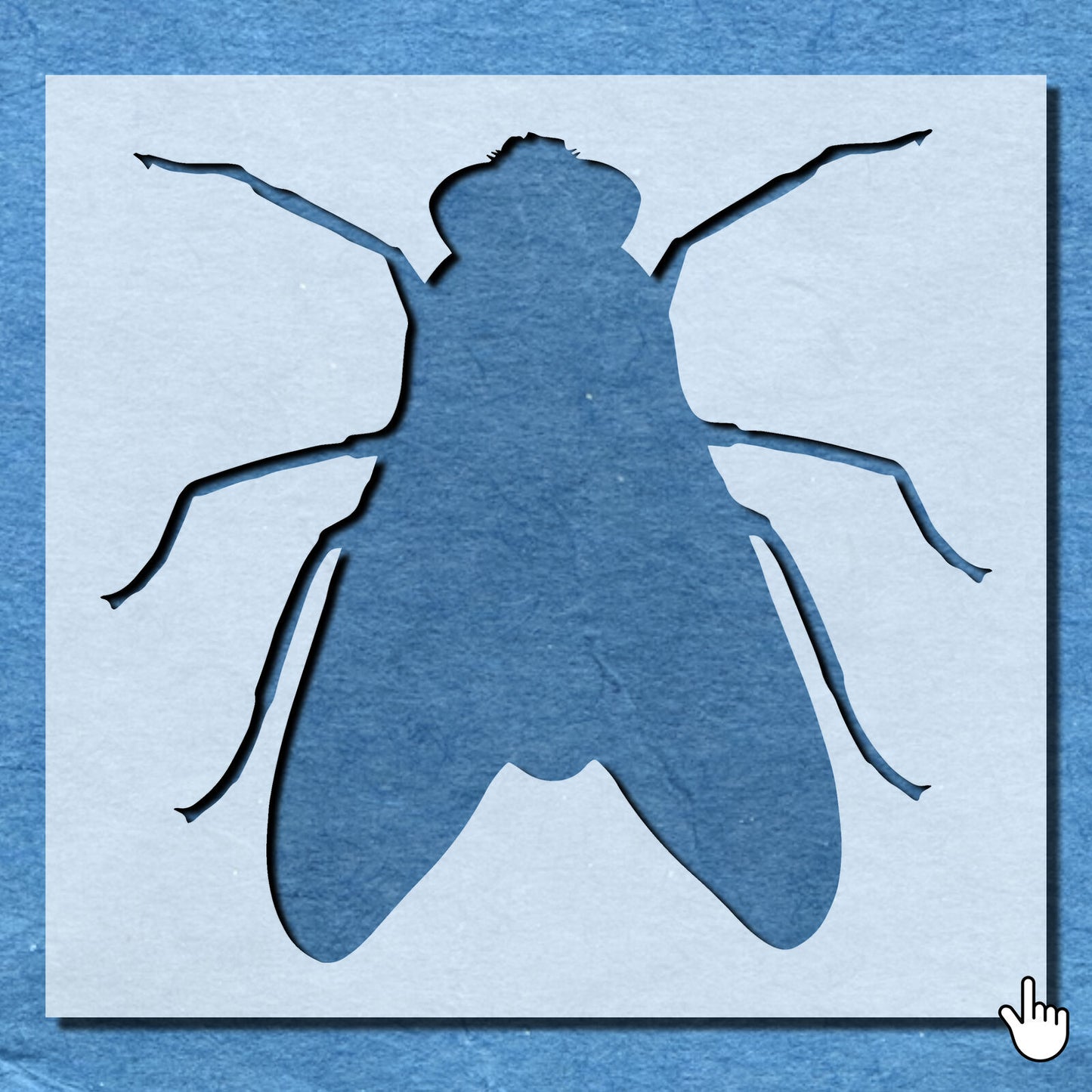 STENCIL FLY INSECT BUG MYLAR  PAINTING WALL ART  3 CRAFTS  AIRBRUSH