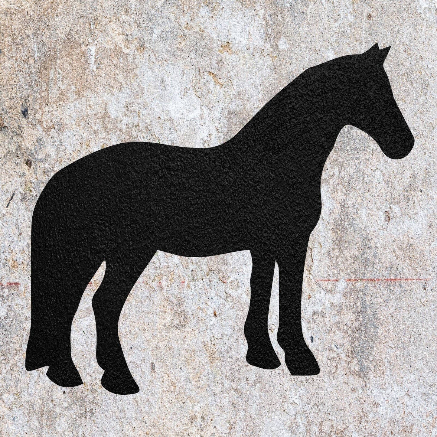 STENCIL HORSE EQUESTRIAN ANIMAL MYLAR  PAINTING WALL ART  TWO CRAFTS  AIRBRUSH